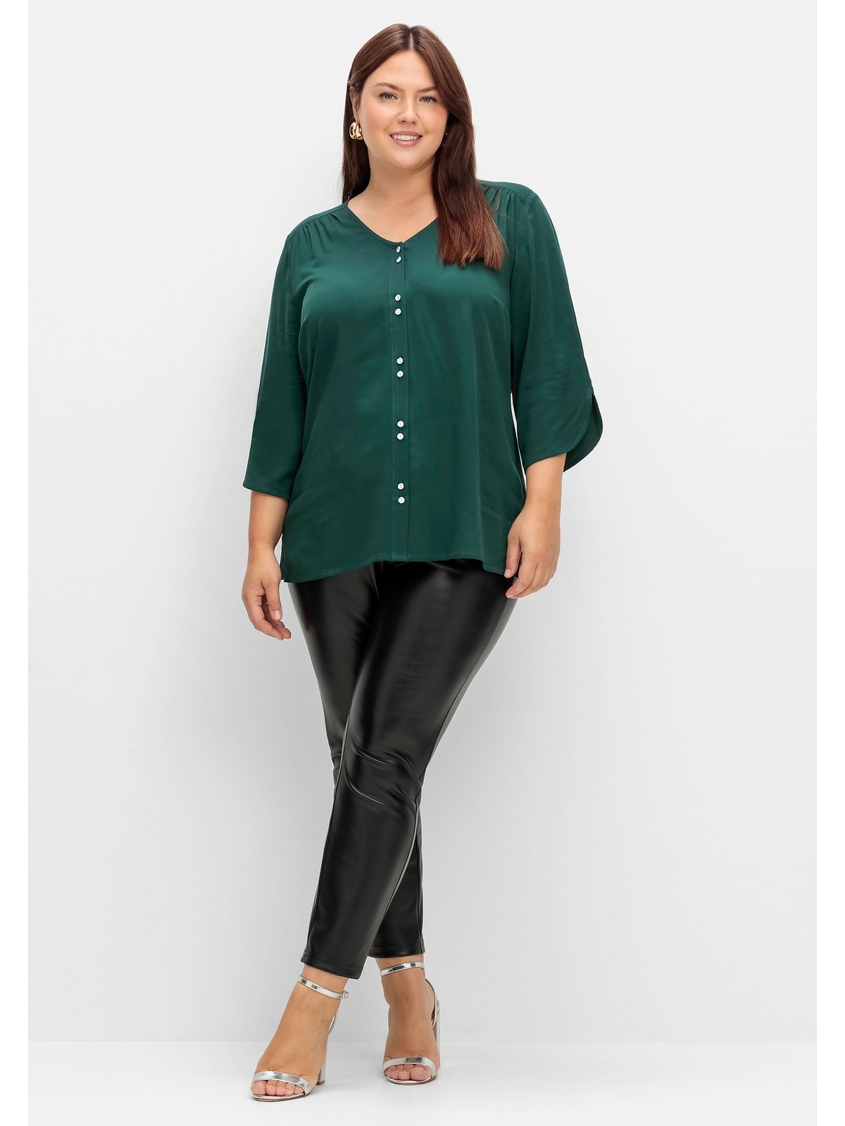 Shirtbluse mit 3/4-Ärmeln Größen«, | Sheego BAUR »Große kaufen