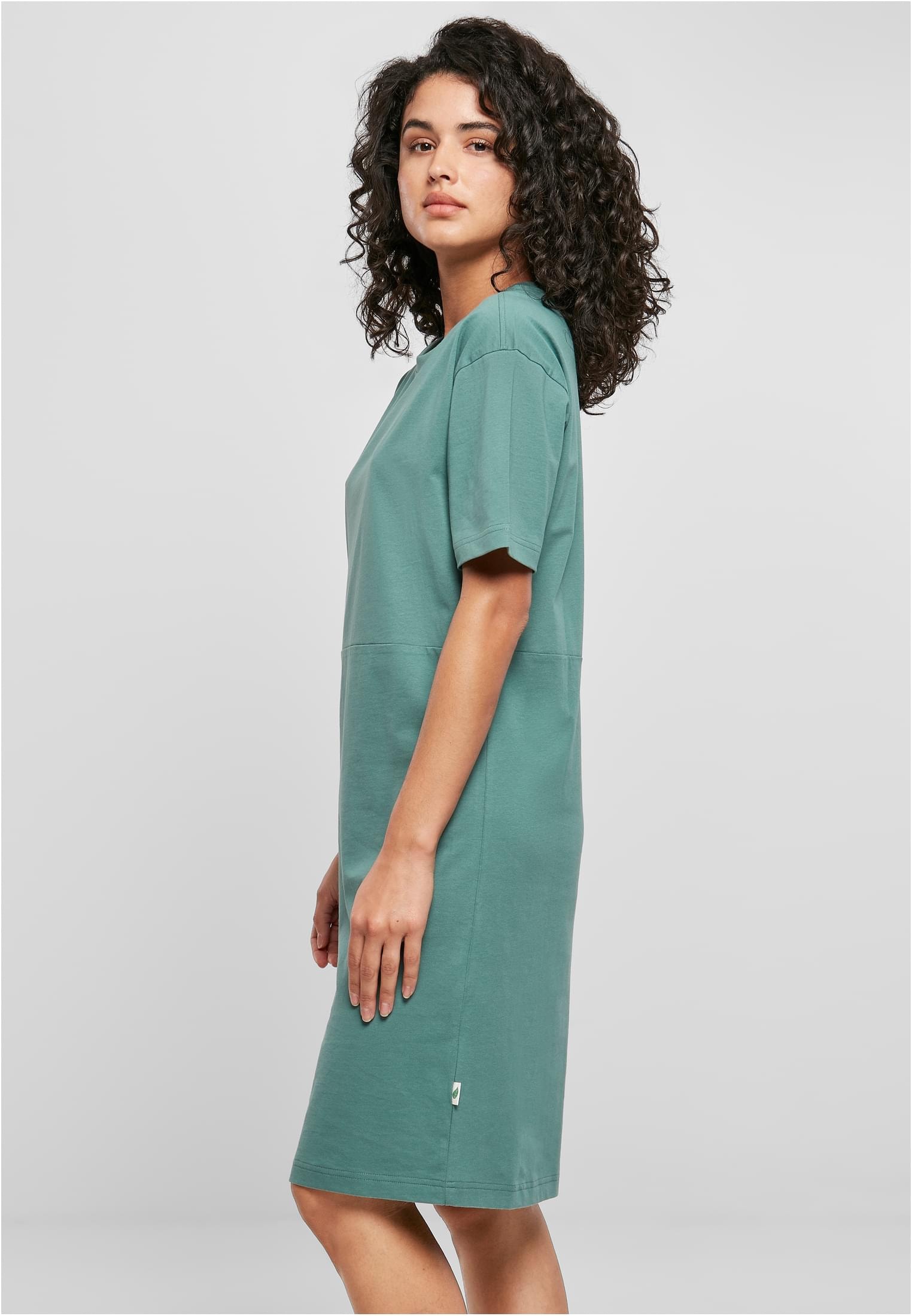 URBAN CLASSICS Jerseykleid »Damen Ladies Dress«, für | kaufen Organic Tee BAUR Oversized Slit (1 tlg.)