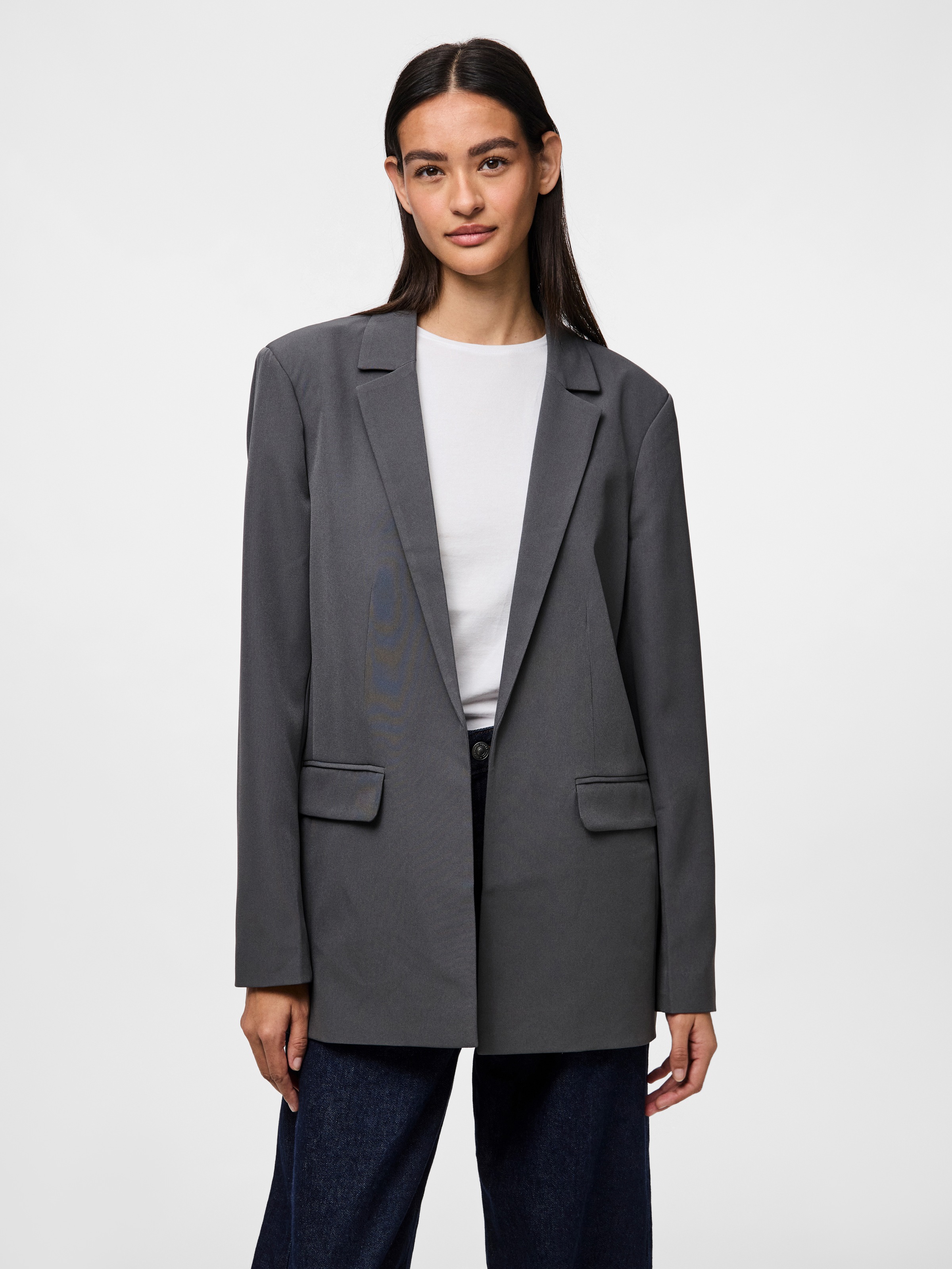 pieces Longblazer "PCBOSELLA LS LOOSE BLAZER NOOS" in leichter Oversize For günstig online kaufen