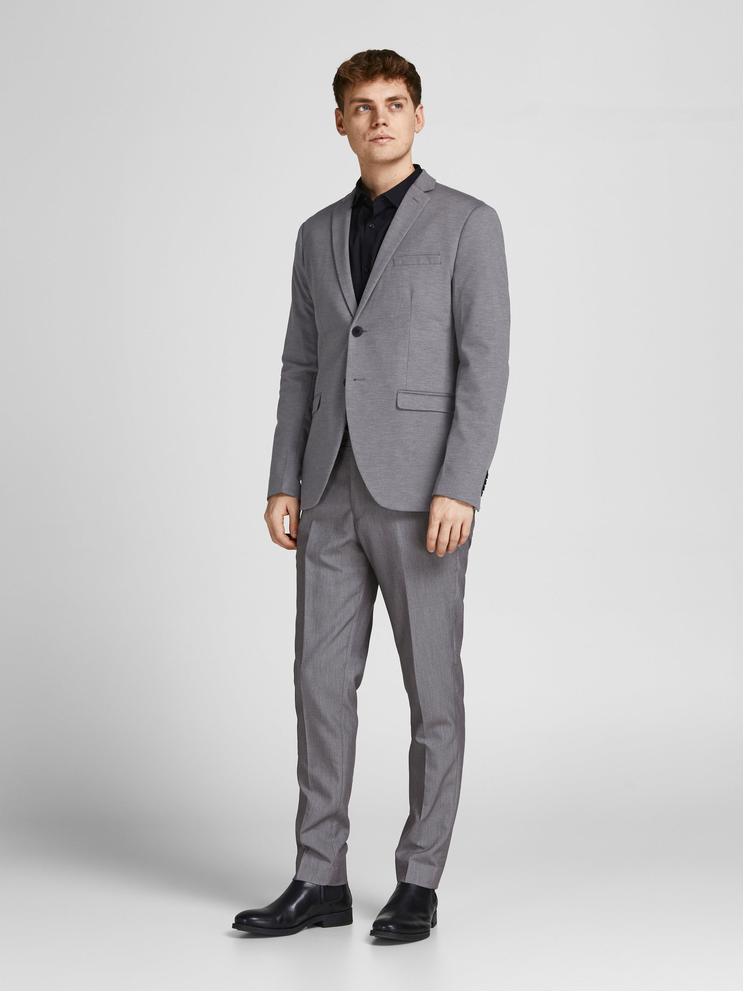 Jack & Jones Sakko »JPRFRANCO  Blazer mit 2-Knopf-Form und extra schmalem Schnitt« unifarben, modisch, slim fit, Kunstfaser
