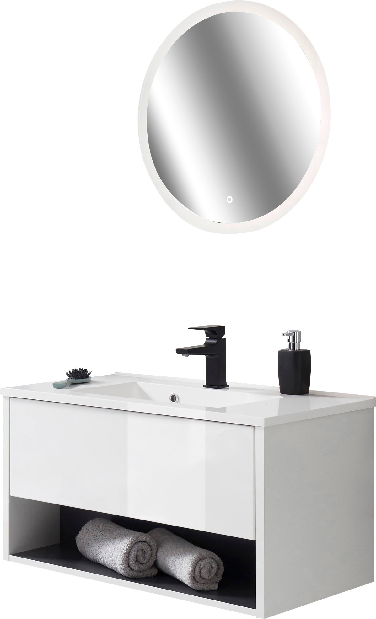 Home affaire Badmöbel-Set "Studio Line, Bad im modernen Design, 2-teiliges günstig online kaufen