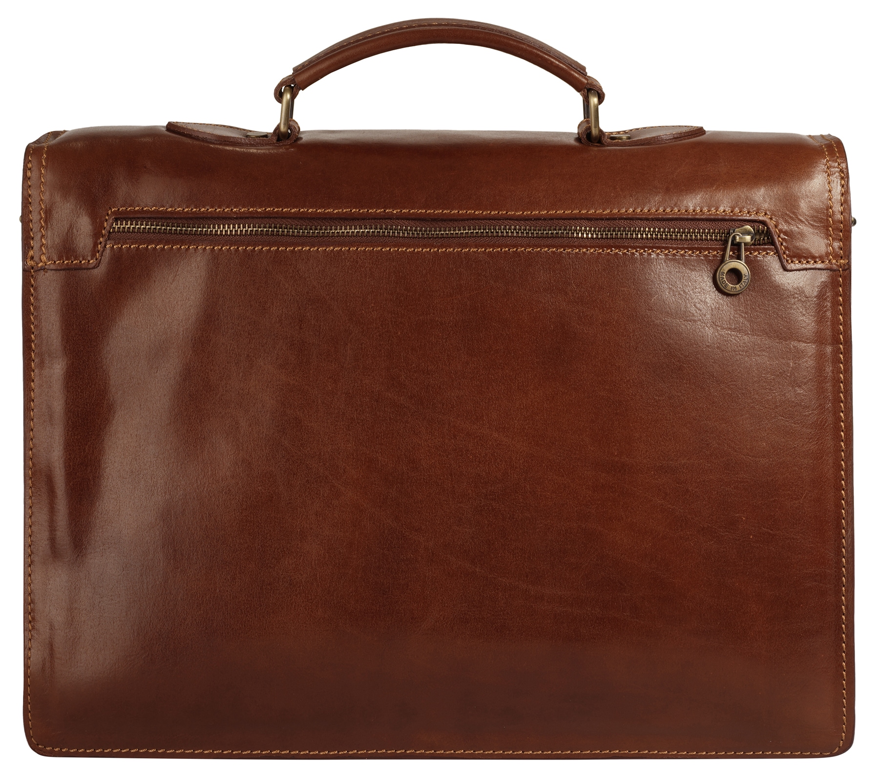 Piké Aktentasche echt Leder, Made in Italy
