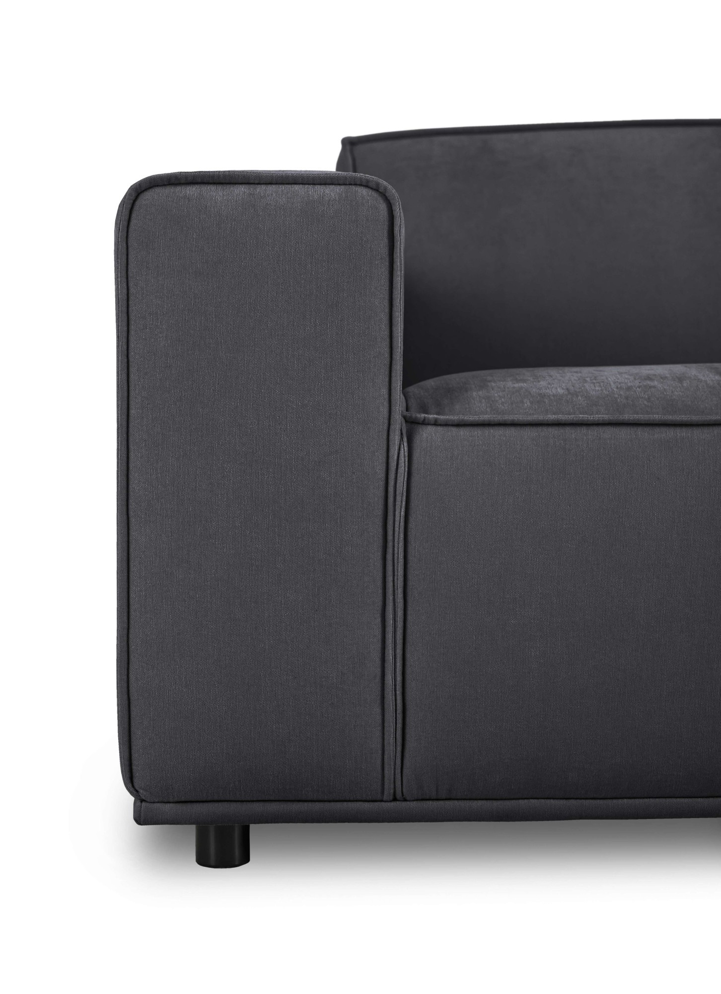 Home affaire 3-Sitzer »Avelin, 228 cm, Chenille, Struktur-Boucle«, mit Wellenunterfederung, Kedernaht, bodentief, Skandi-Design