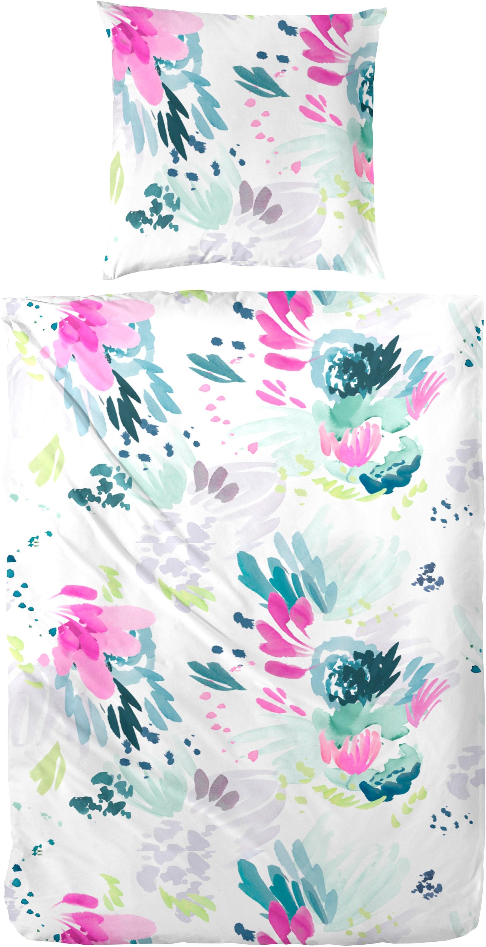 Primera Bettwäsche "Folklore" 2 Stk. in Aquarelloptik günstig online kaufen