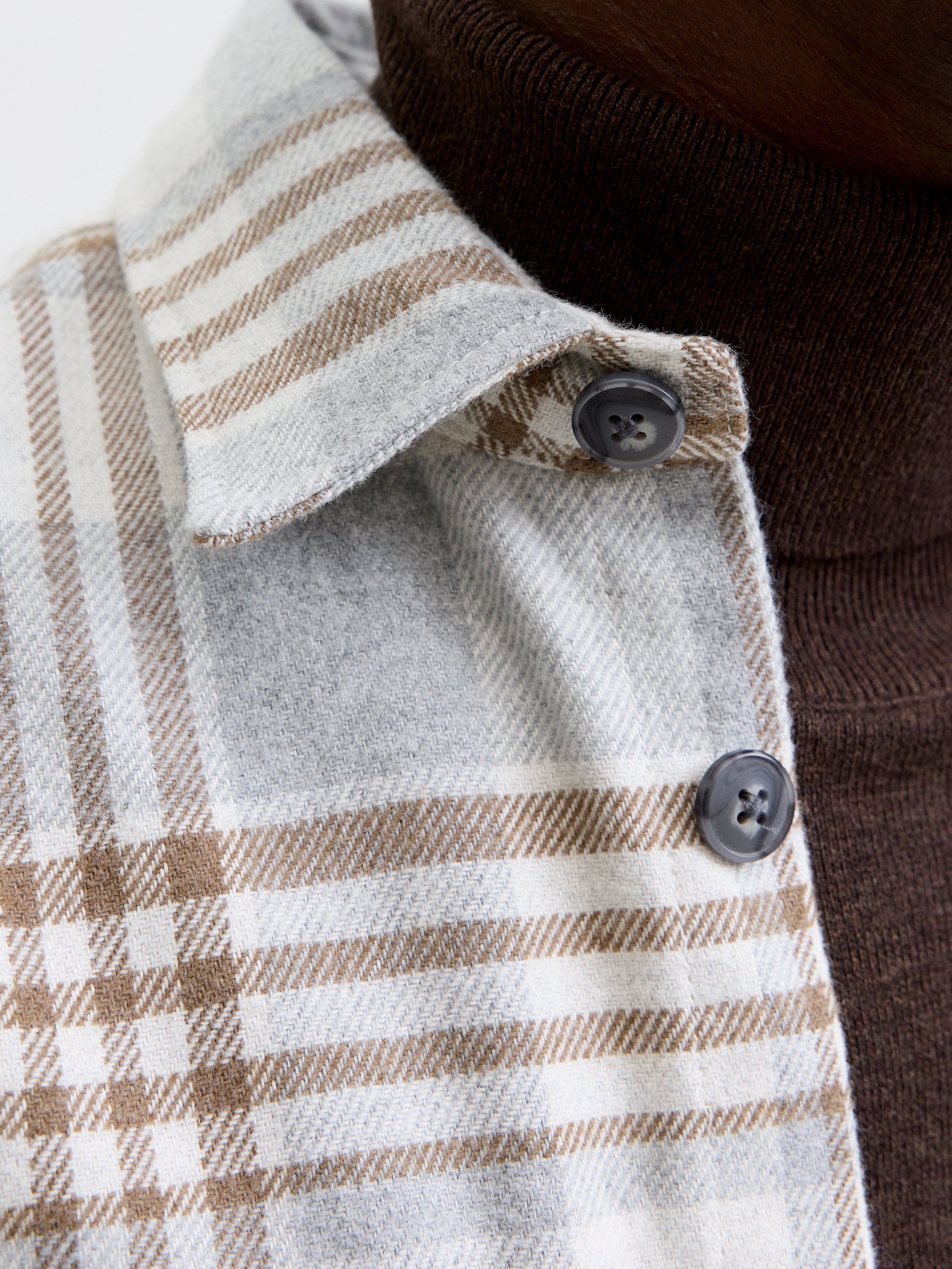Jack & Jones Langarmhemd »JPRRAYLE MELANGE CHECK L/S OVERSHIRT SN«