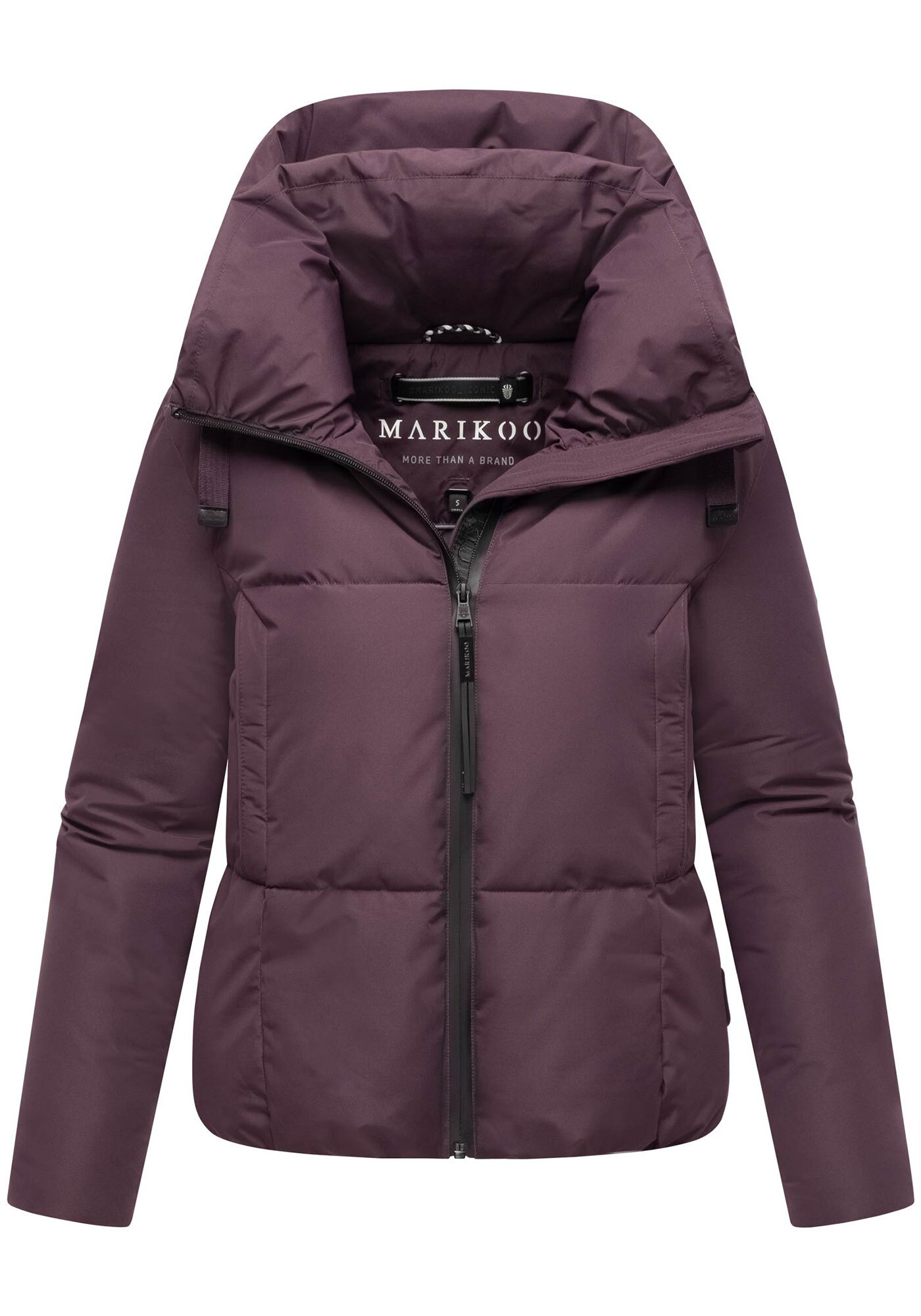 Marikoo Winterjacke »Ninikaa«, kurze Winter Jacke mit extra hohem Windschutzkragen