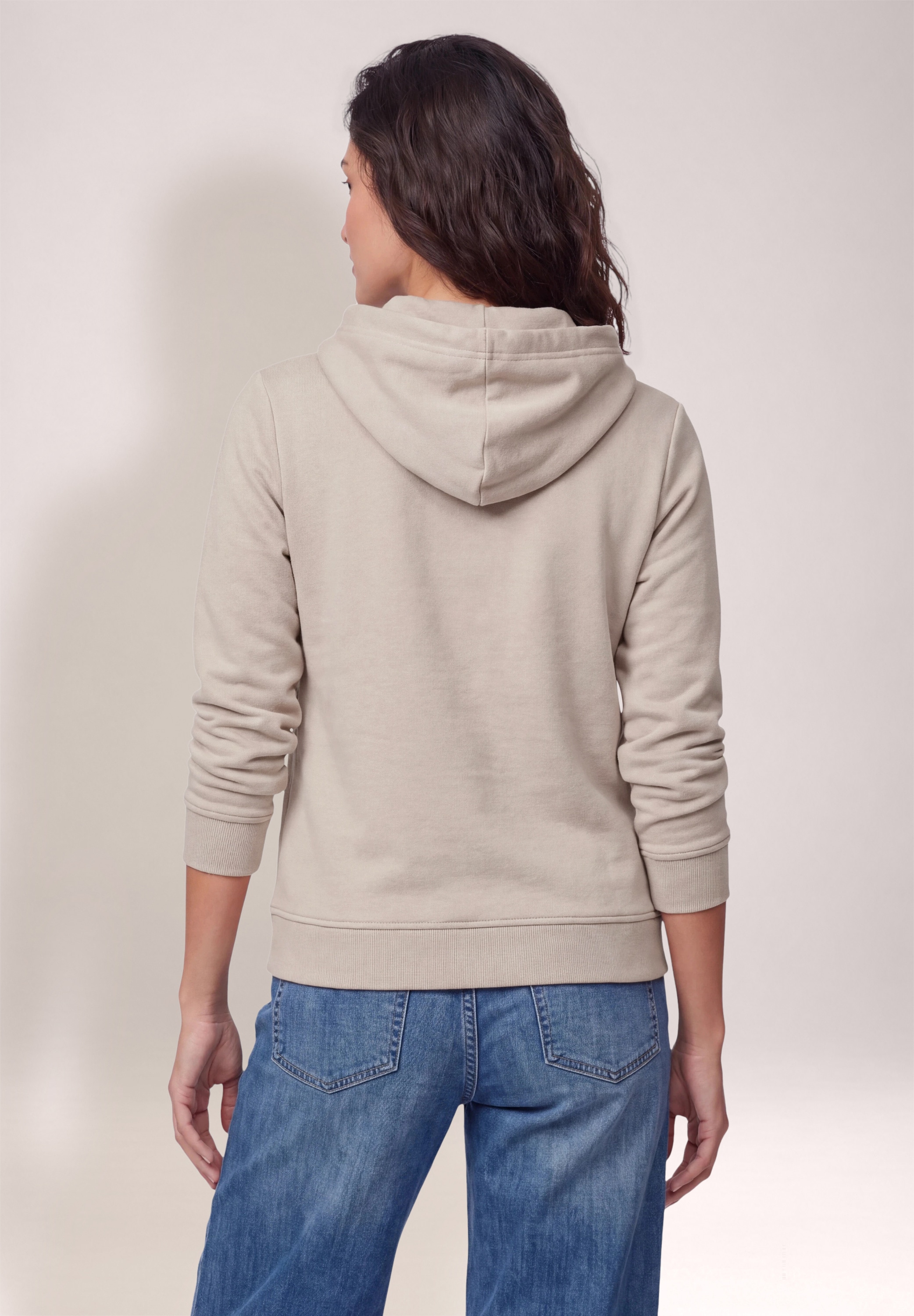 Cecil Hoodie , mit elastiksaum
