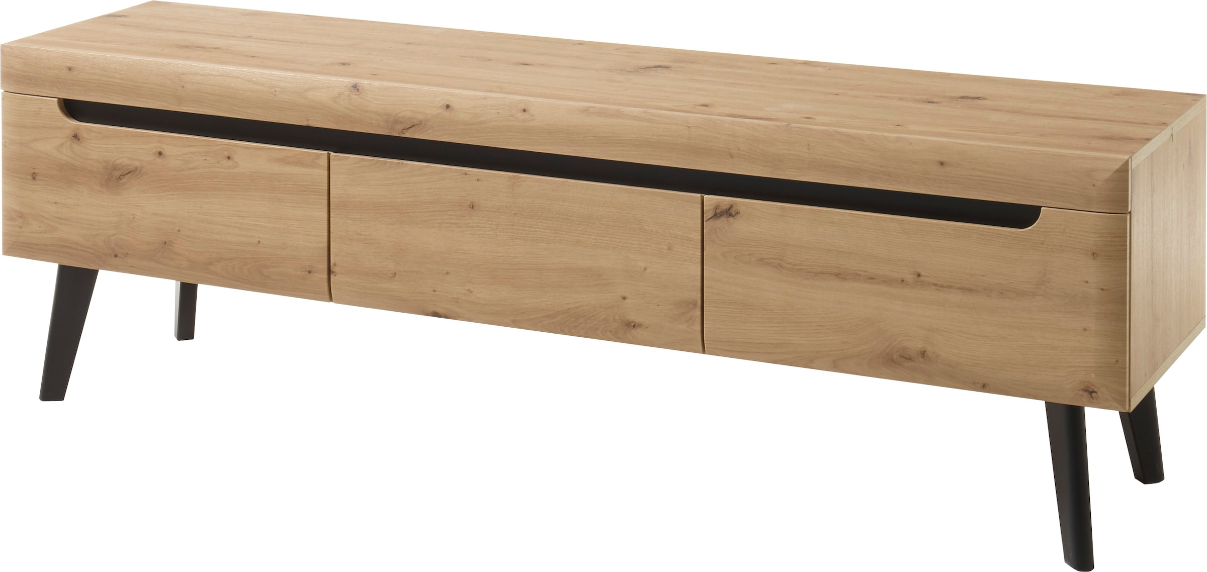 INOSIGN Lowboard »Torge, TV-Unterschrank, TV-Kommode, Fernsehschrank, TV-Board«, (1 St.), abgeschrägte Füße, drei Farben, Scandi Design, 160 cm breit