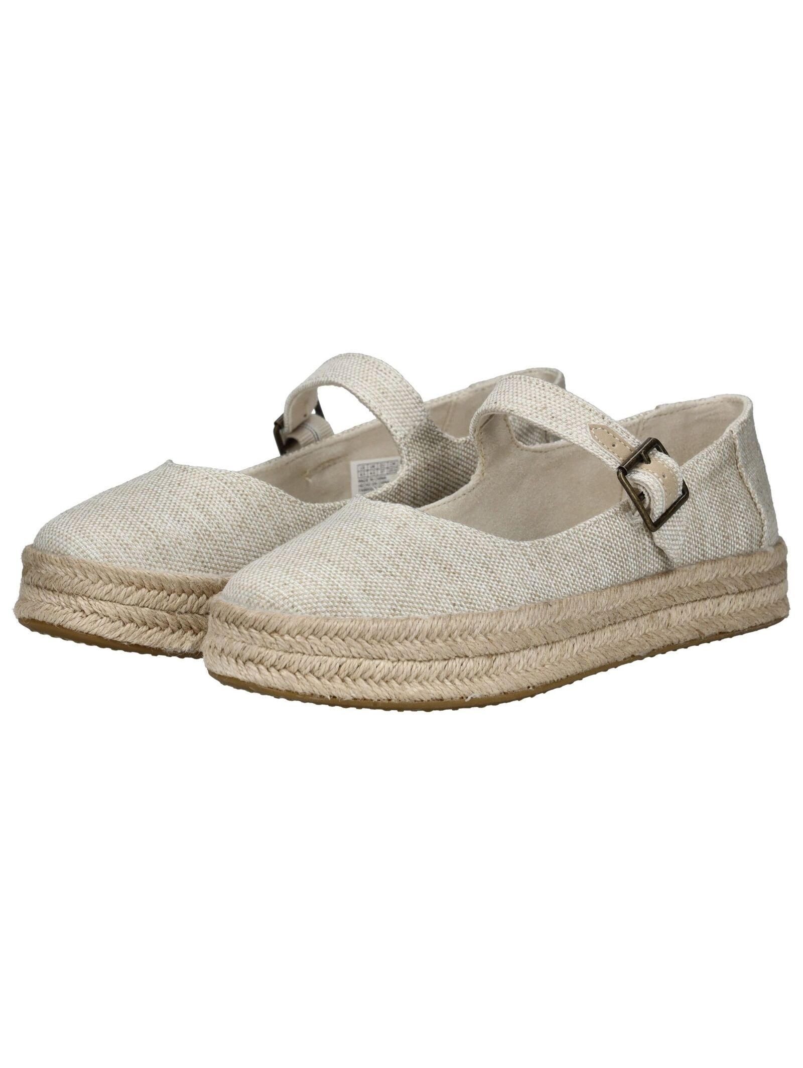 Riemchenballerina TOMS "TOMS Ballerinas Textil", Damen, Gr. 41, beige (natural), Textil, Schuhe Riemchenballerina 3