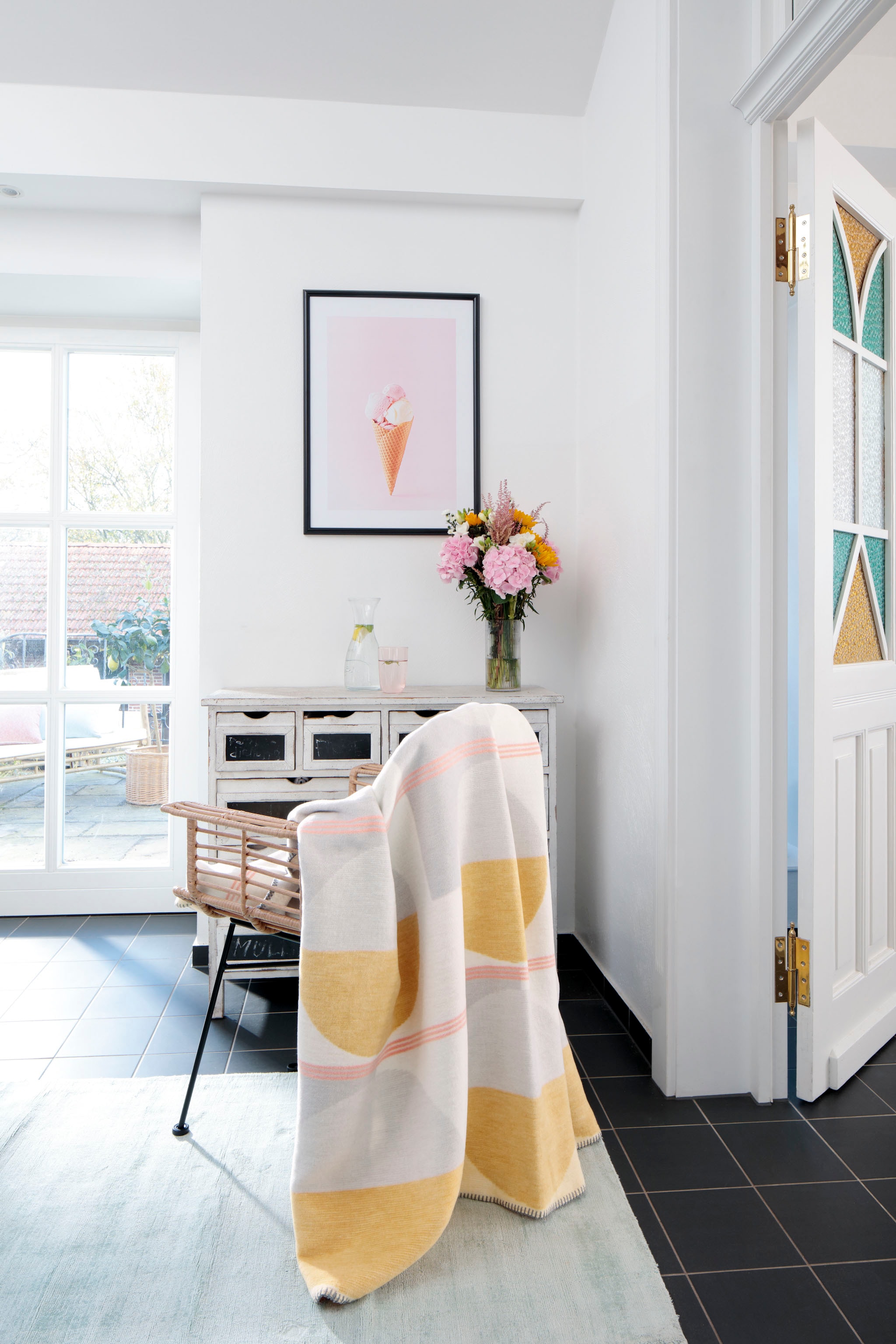 Biederlack Wohndecke »Scoop«, moderner Zierstich, Kuscheldecke