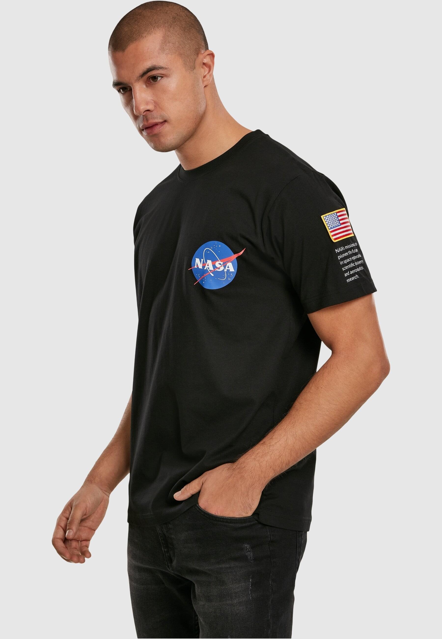 MisterTee T-Shirt »MisterTee Herren NASA Insignia Logo Flag Tee«, (1 tlg.)
