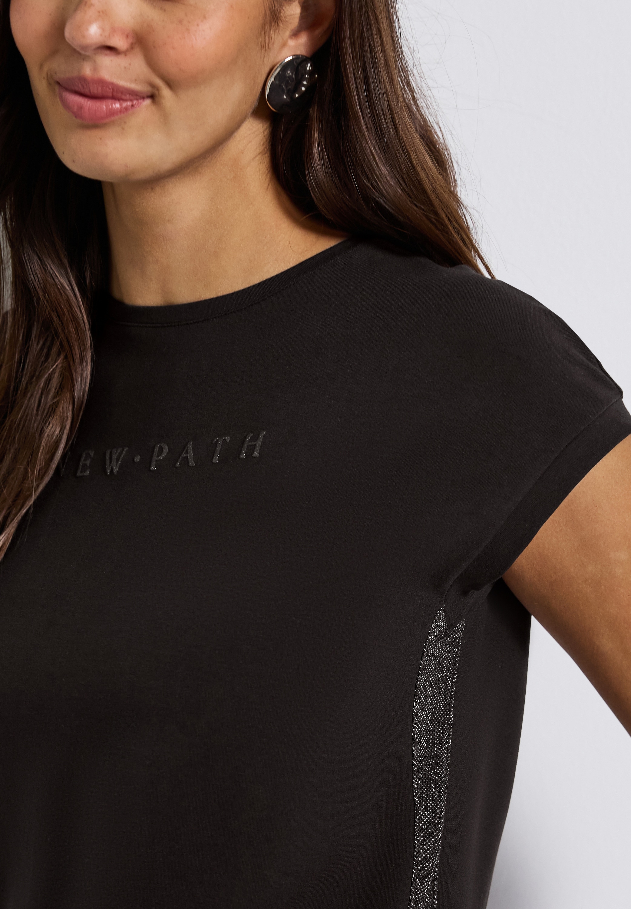 STREET ONE T-Shirt, mit Glitzerdetails