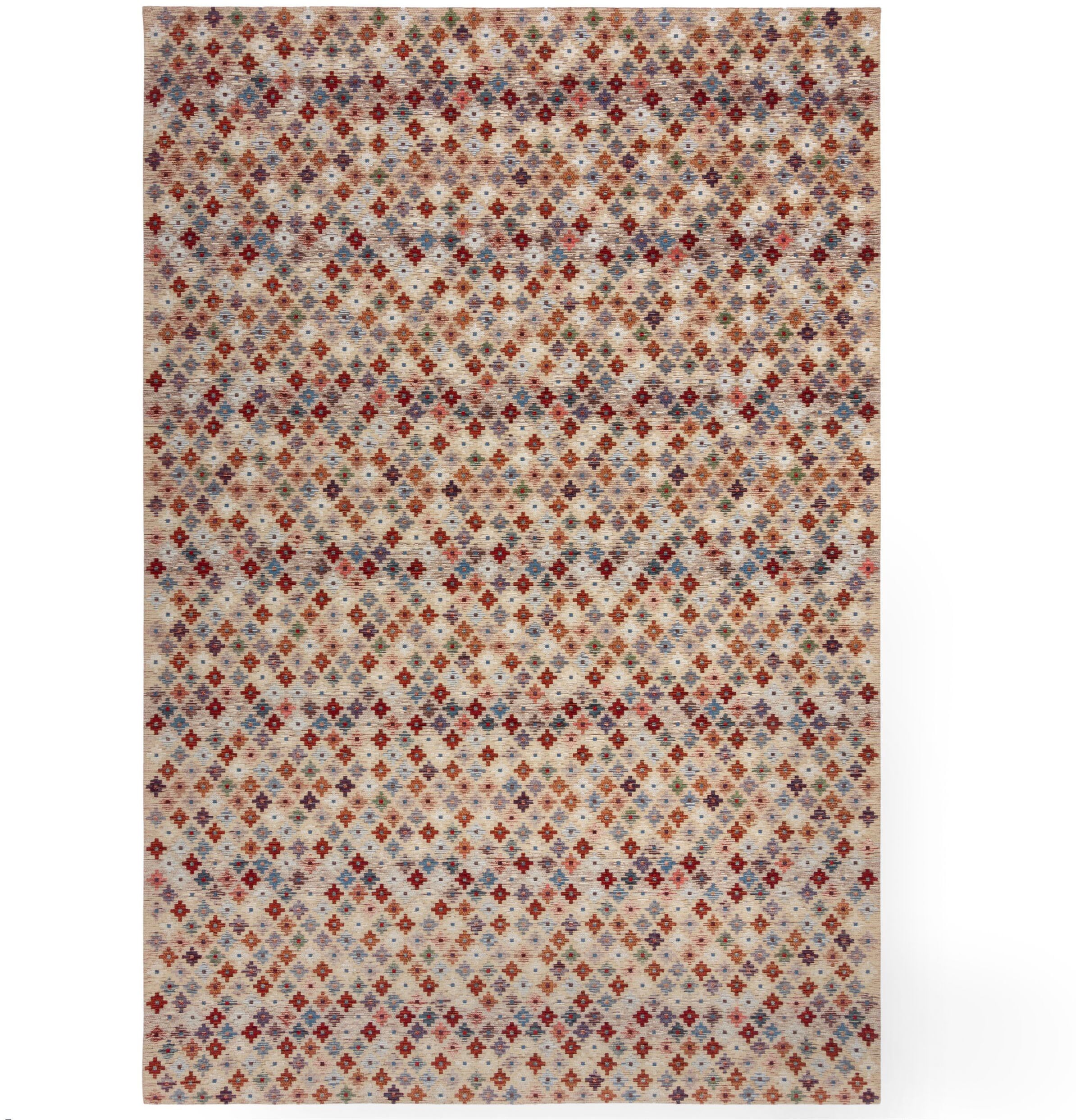 FLAIR RUGS Teppich "Abstract Diamond" rechteckig 3 mm Höhe Chenille-Teppich, Melange Effekt, Wohnzimmer, Schlafzimmer, Esszimmer
