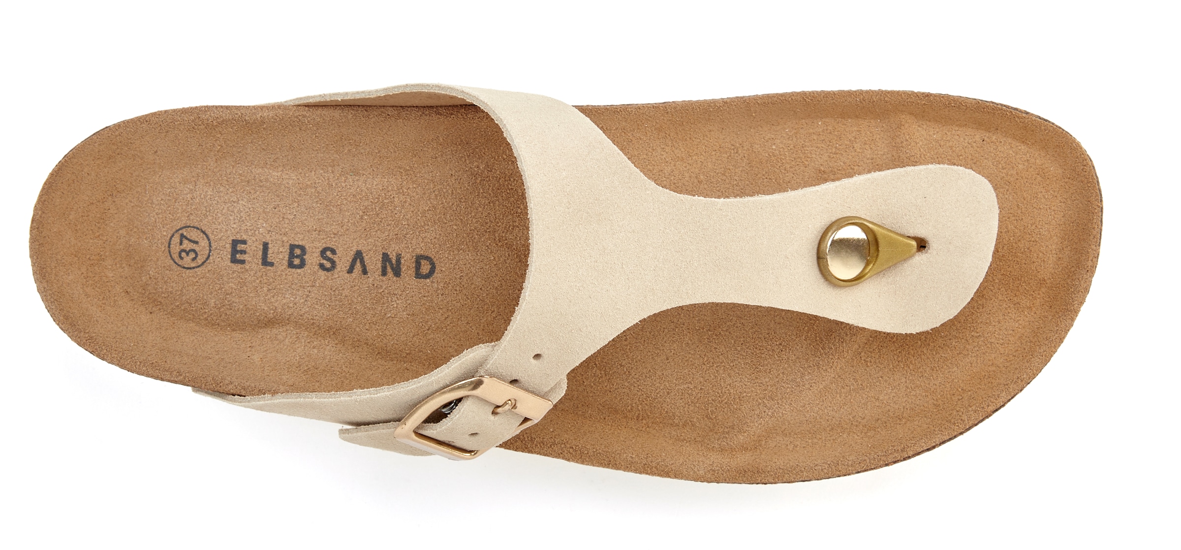 Elbsand Pantolette »Mule, Sandale, offener Schuh,«, aus hochwertigem Leder mit Komfortkorkfußbett, Unisex