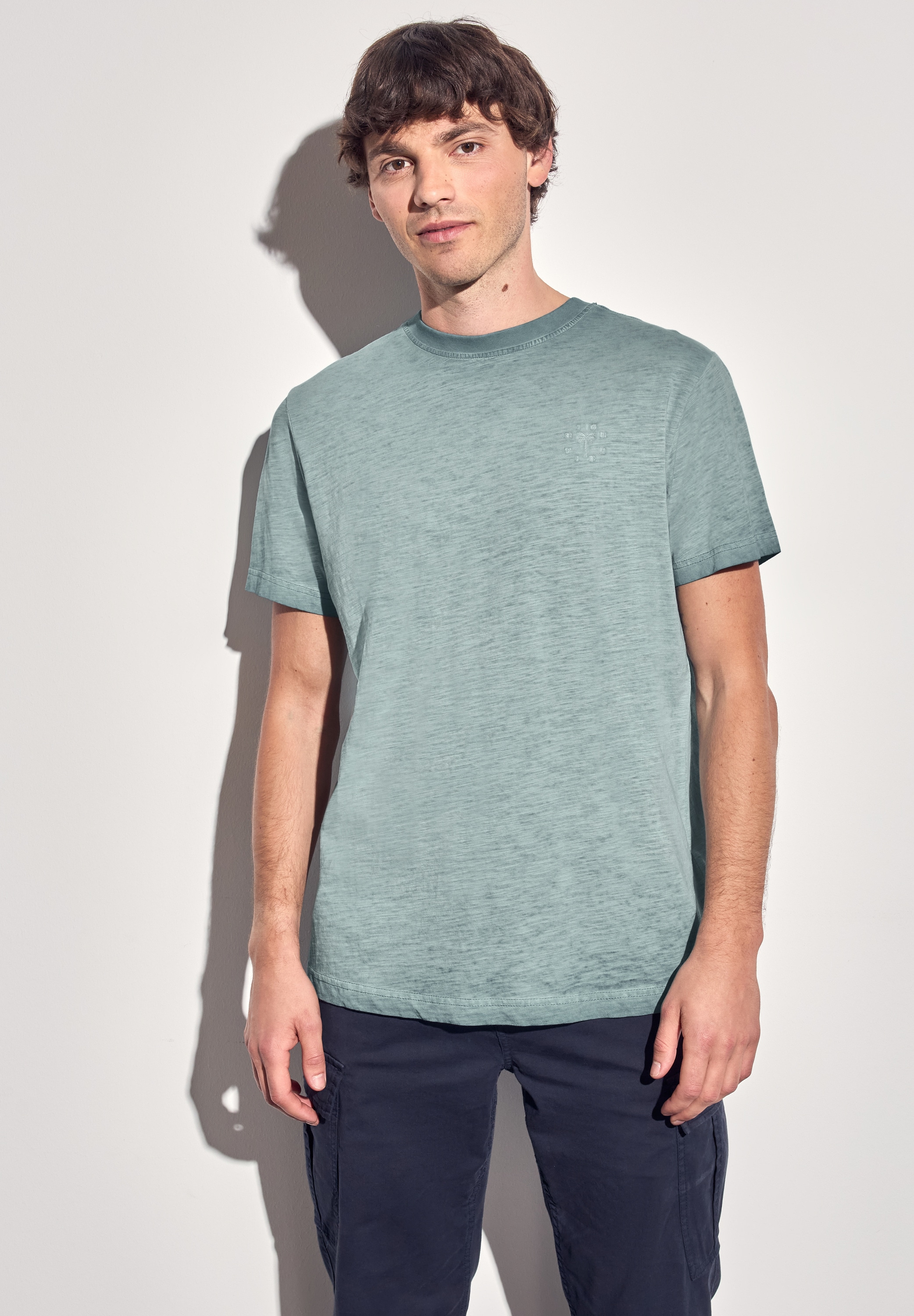 STREET ONE MEN T-Shirt, aus reiner Baumwolle günstig online kaufen