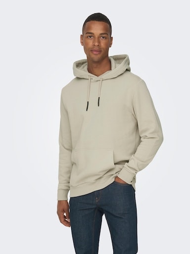 ONLY & SONS Kapuzensweatshirt "ONSCERES HOODIE SWEAT NOOS", Baumwollmischung, regular fit