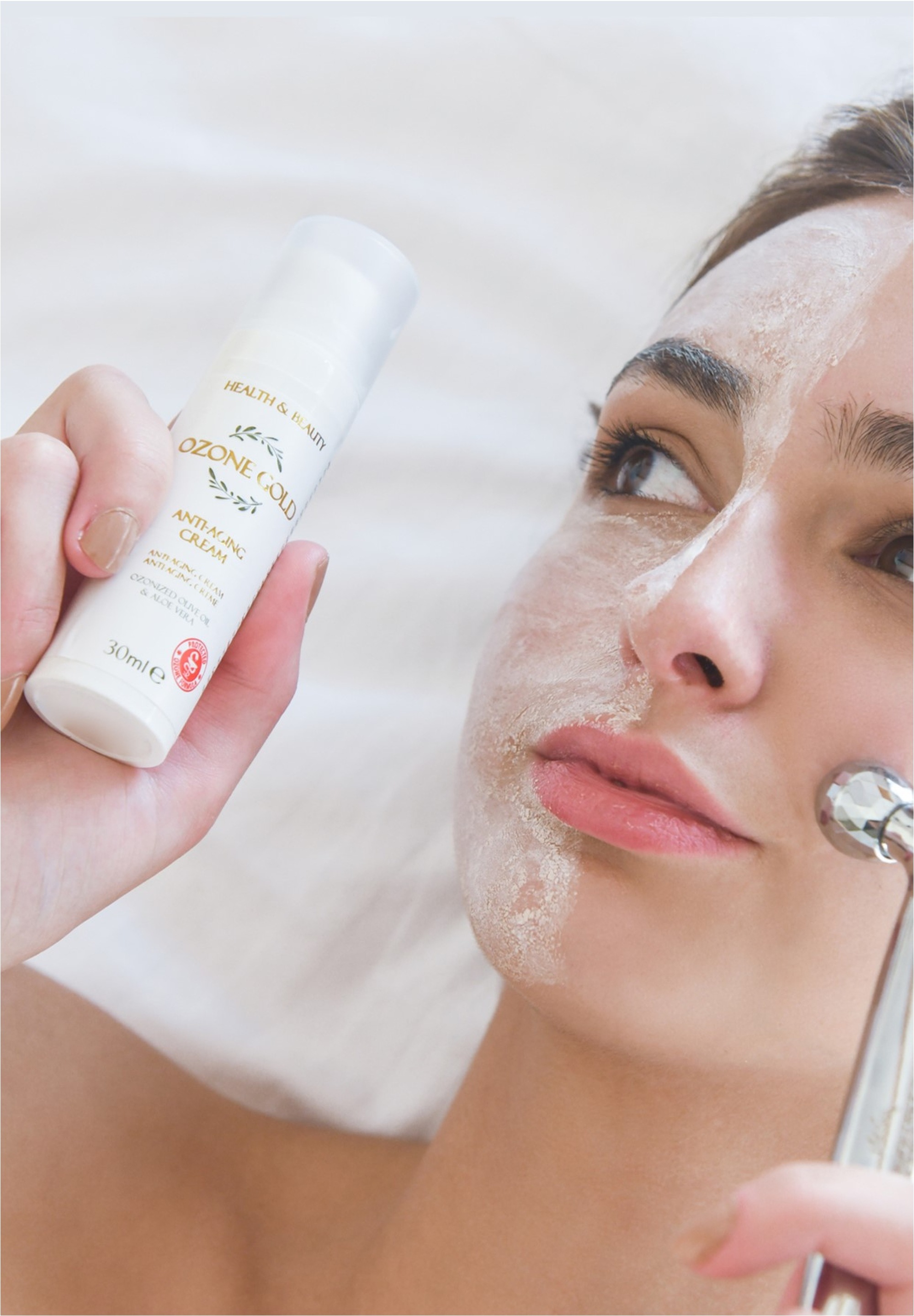 OZONE GOLD Gesichtslotion mit ozonisiertem Olivenöl und Aloe Vera