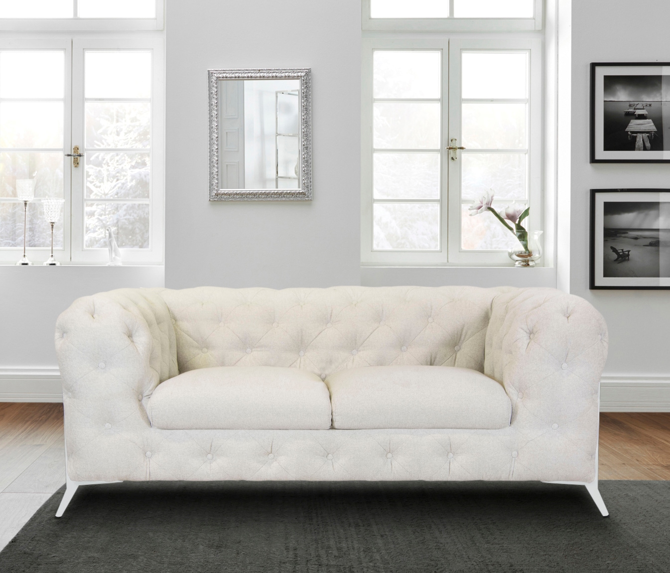 Home affaire Chesterfield-Sofa "Amaury" aufwändige Knopfheftung, moderne Ch günstig online kaufen