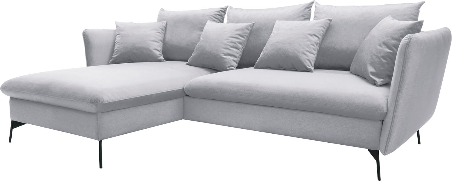 OTTO home Ecksofa "LIVORNO,258 cm, L-Form," Schlaffunktion u. Bettkasten (1 günstig online kaufen