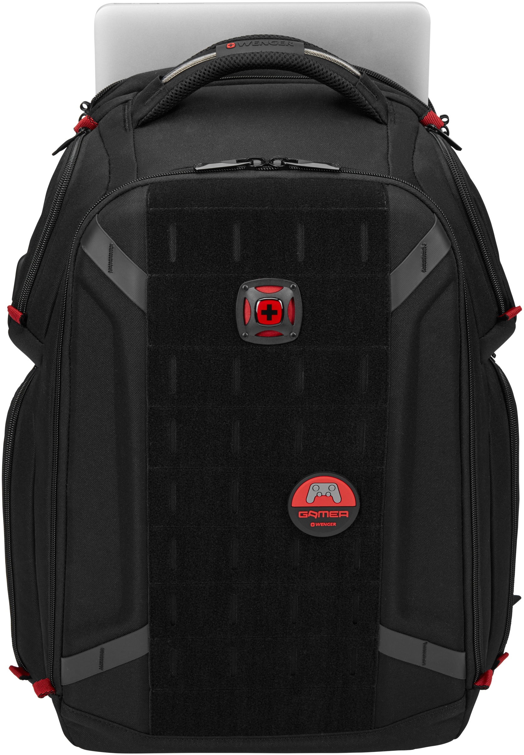 Hyrican Gaming- Laptoprucksack »Striker Geheimfach, CAMPER NOZ01496« Display, Für gepolstert, Tablets gesteuertes Zoll RBG-LED Zoll, | wasserabweisend, Notebooks Bag Thermofach, 12 App USB-Handy-Ladefunktion BAUR bis 17,3 Game und mit bis