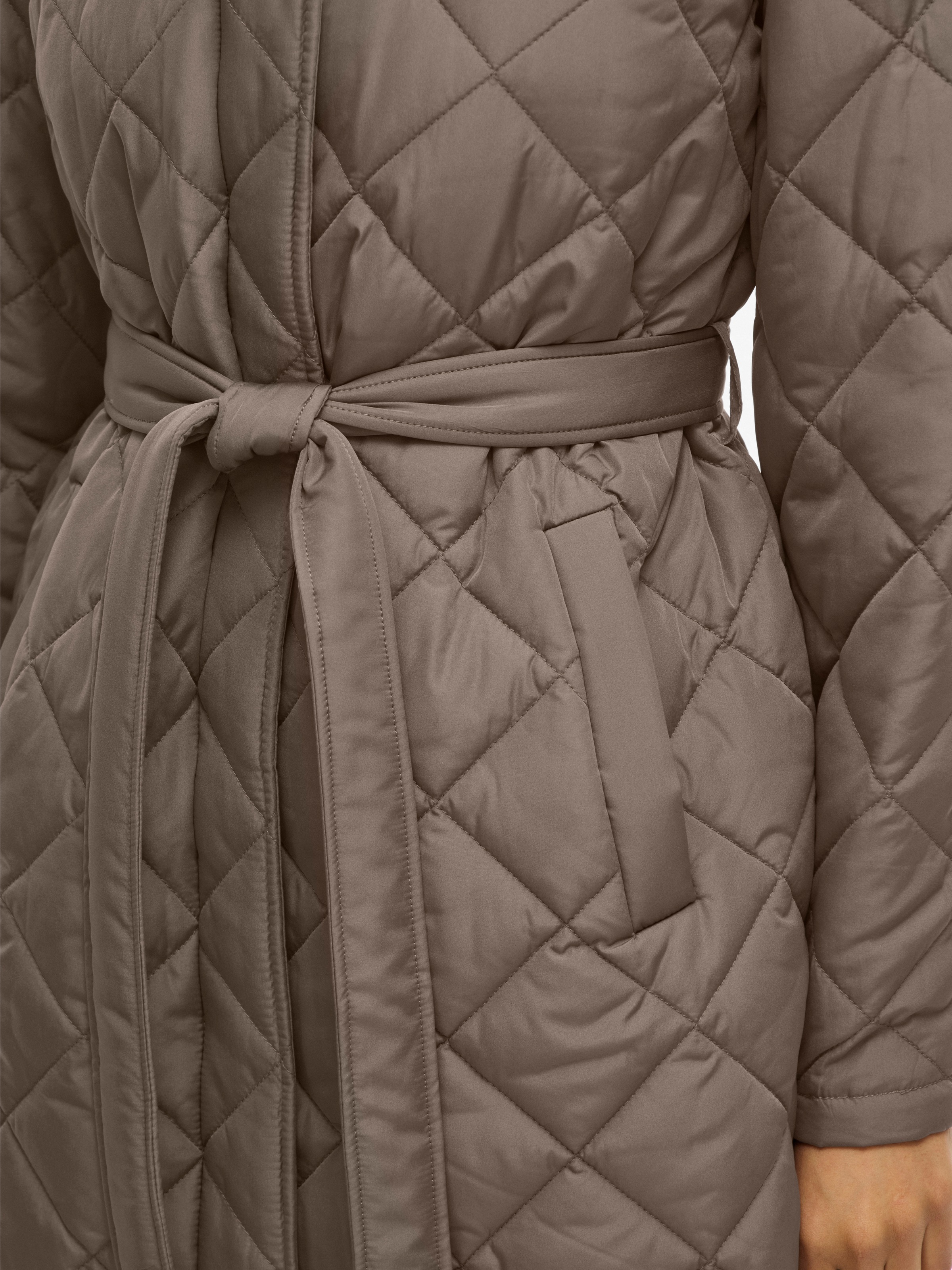 Vila Fellimitatmantel "VIKANTE QUILTED L/S COAT - NOOS" günstig online kaufen