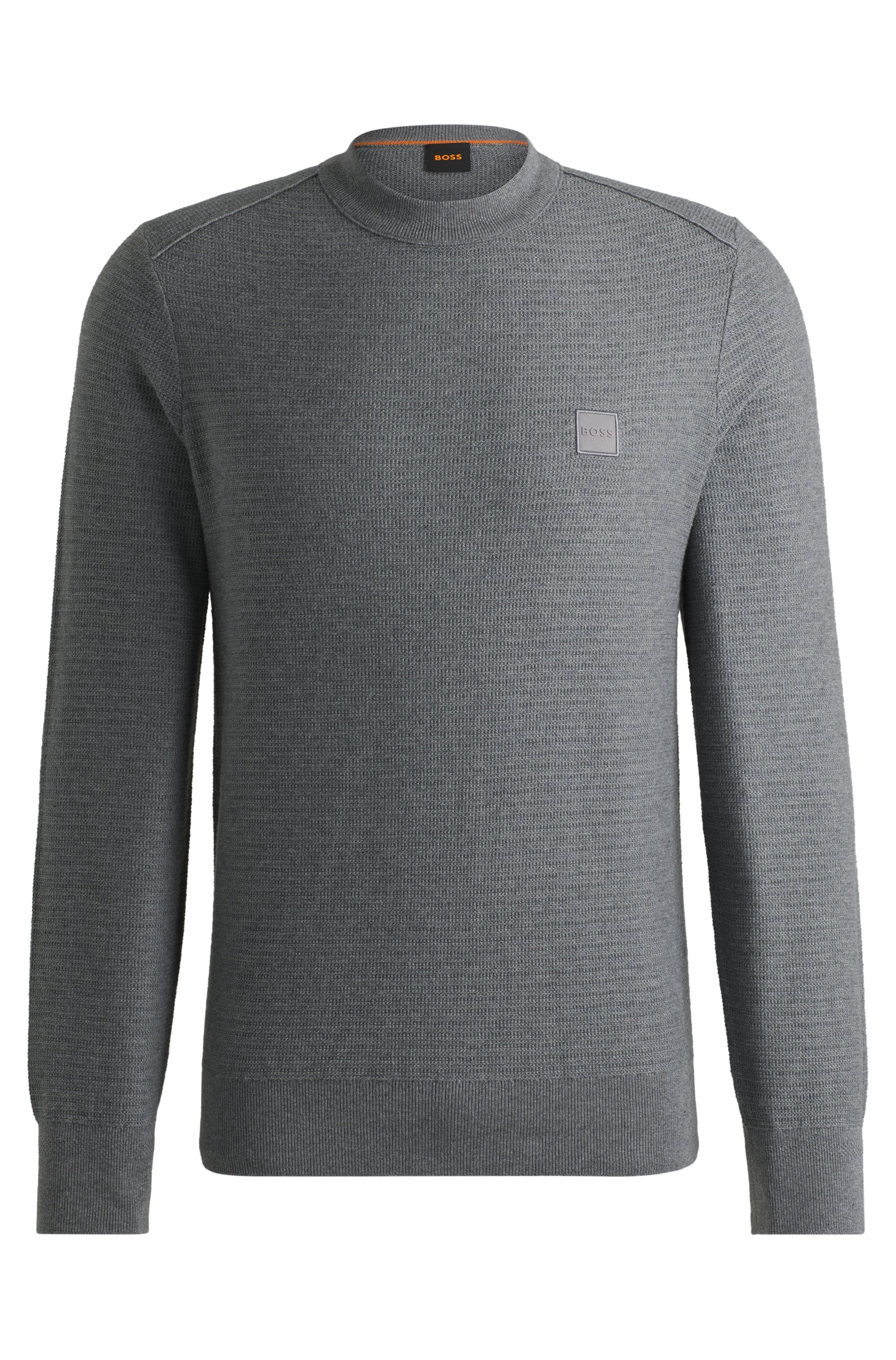 BOSS ORANGE Strickpullover »Anion_S«, mit BOSS-Badge