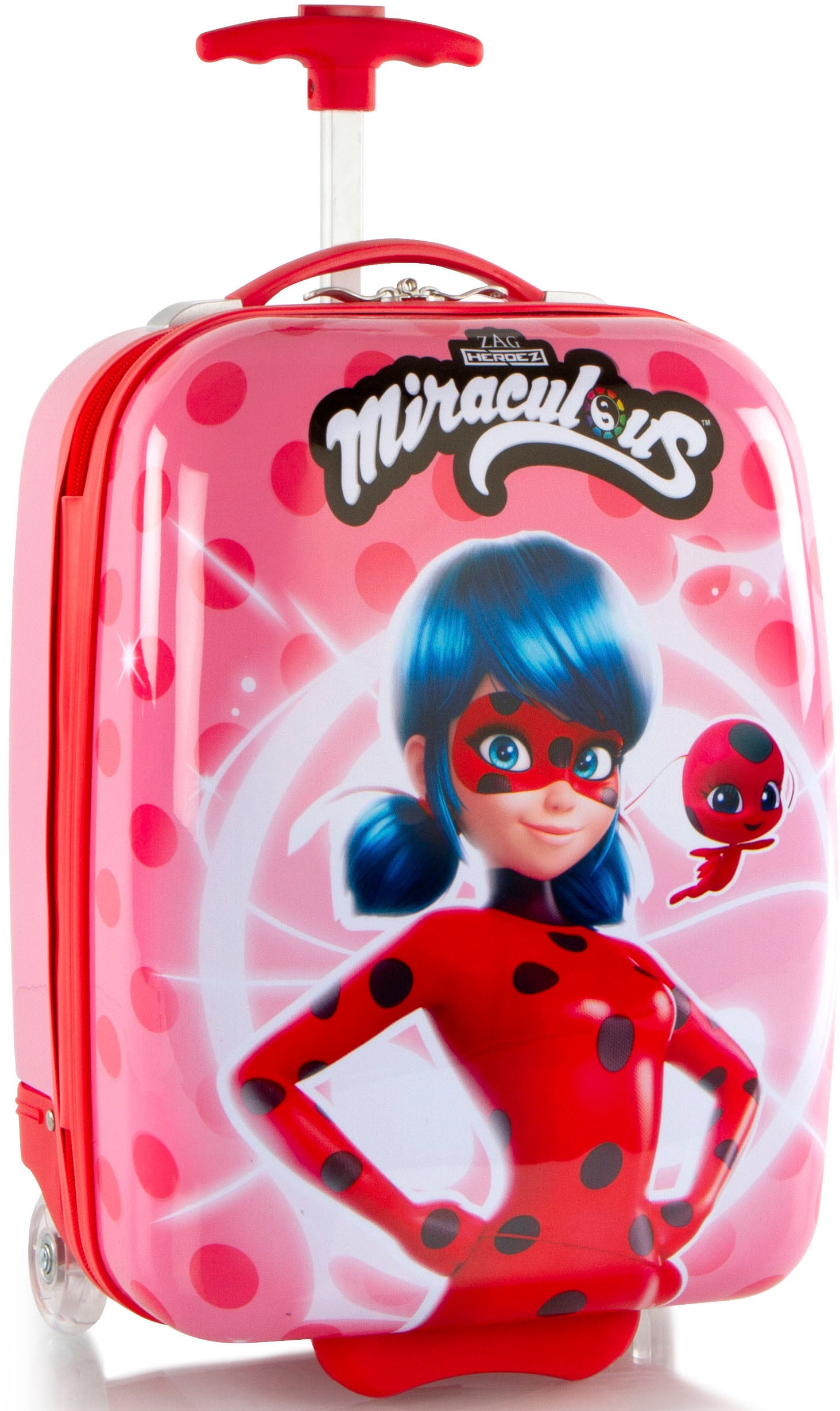 Heys Kinderkoffer "Miraculous Lady Bug rosa, 46 cm", 2 St. Rollen