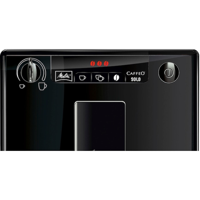 Melitta Kaffeevollautomat »Solo® E950-322, pure black«, aromatischer Kaffee  & Espresso bei nur 20 cm Breite | BAUR