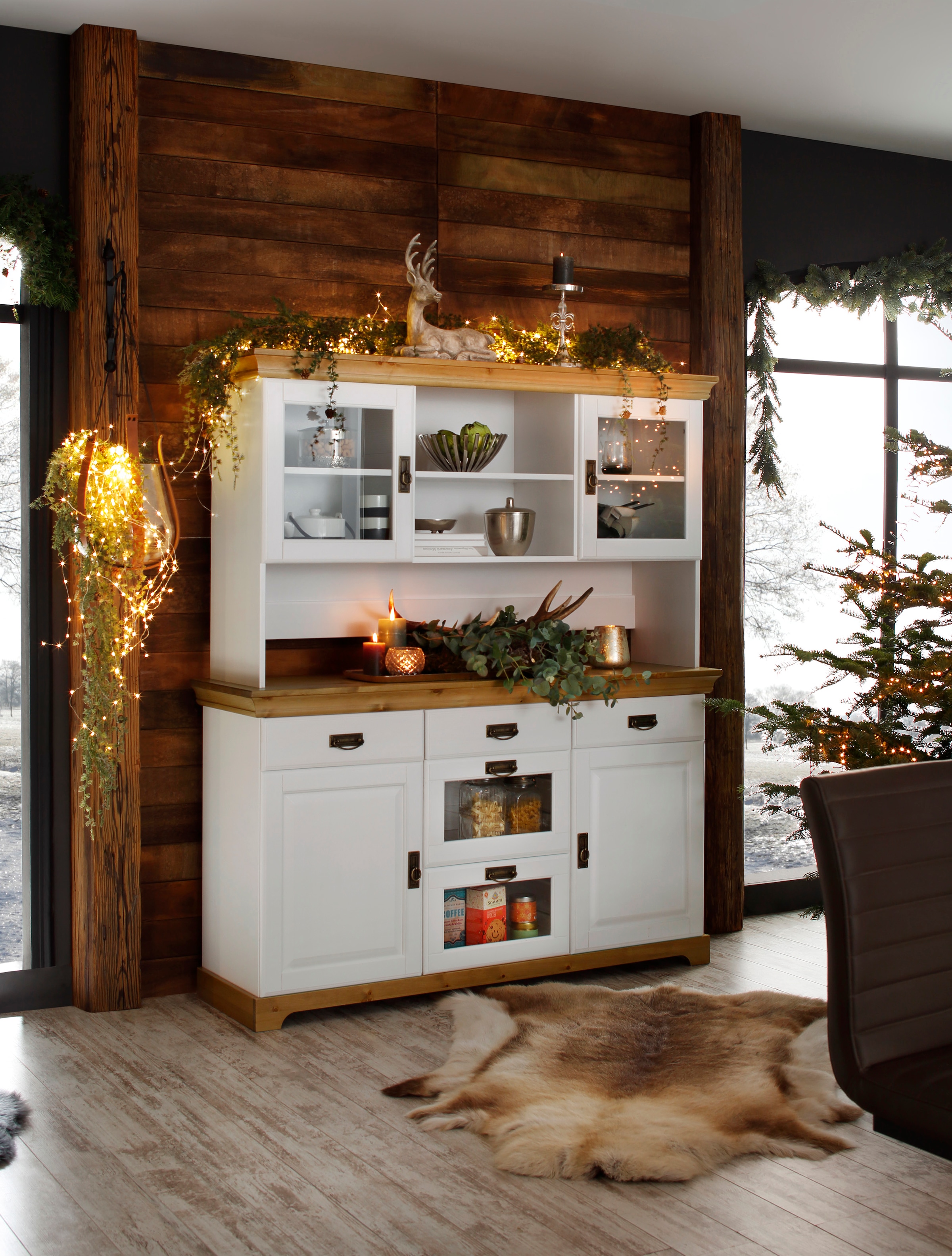 Home affaire Buffet "Rügen" FSC zertifiziertes Massivholz, im Landhausstil günstig online kaufen