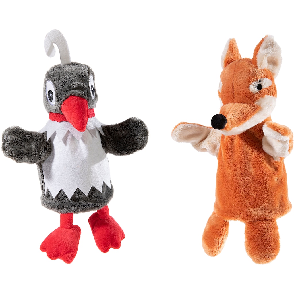 Heunec® Handpuppe »Sandmann-Set: Fr. Elster & Hr. Fuchs«, (Set, 2 tlg.)