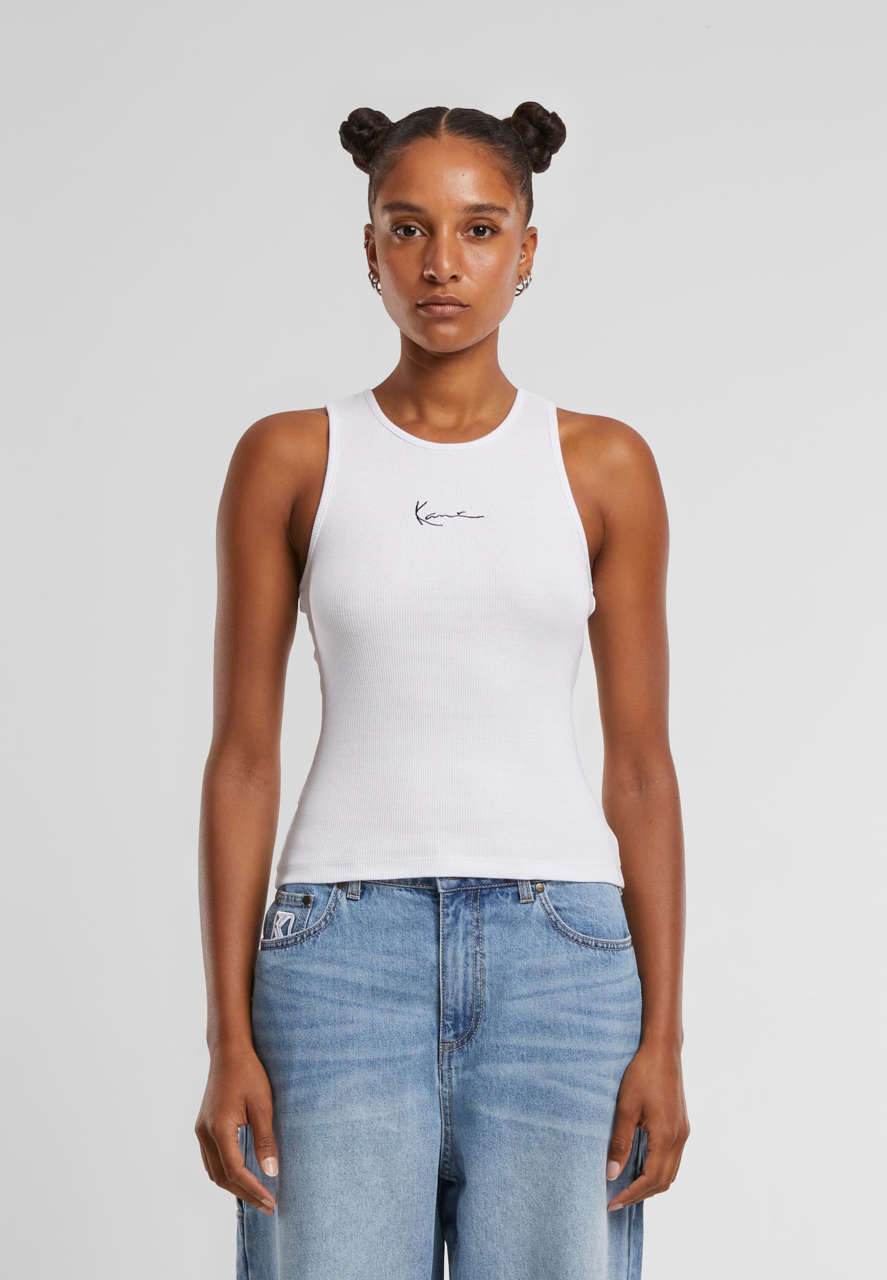Karl Kani Muskelshirt »Karl Kani Karl Kani Small Signature Racer Rib Top«, (1 tlg.)