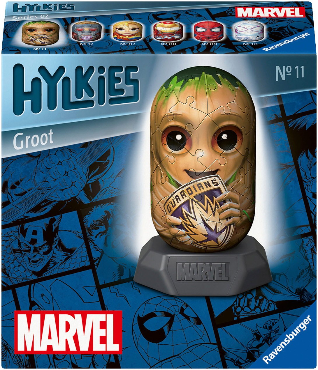 Ravensburger 3D-Puzzle »Marvel Heroes, Hylkies Sammelfigur #11Groot«, Made in Europe