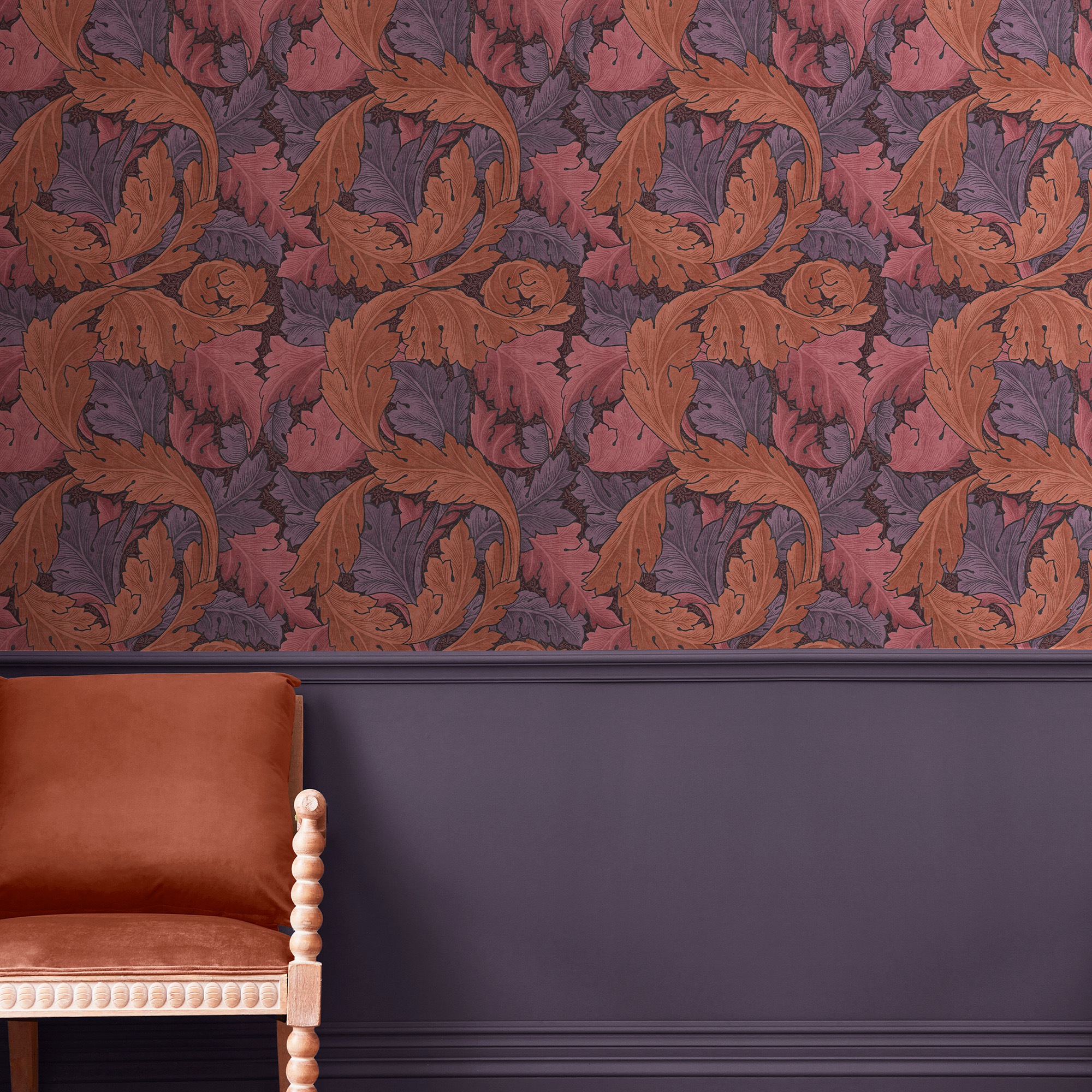 WILLIAM MORRIS AT HOME Vliestapete "Acanthus" Retro texturiert Design Tapeten