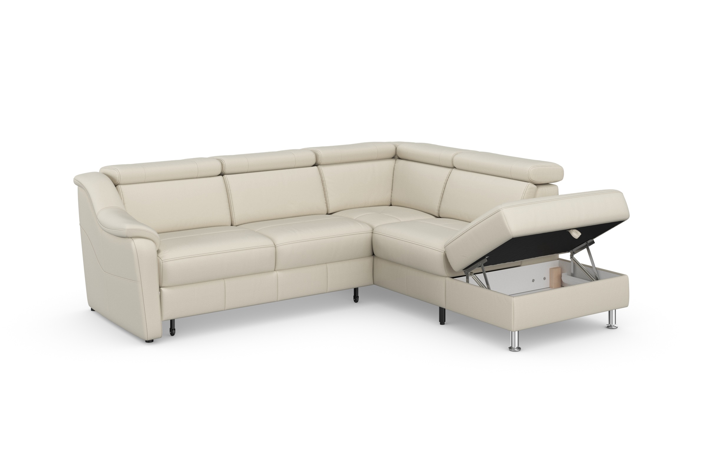 sit&more Ecksofa »Freetown L-Form«, inklusive Kopfteilverstellung und komfortablem Federkern