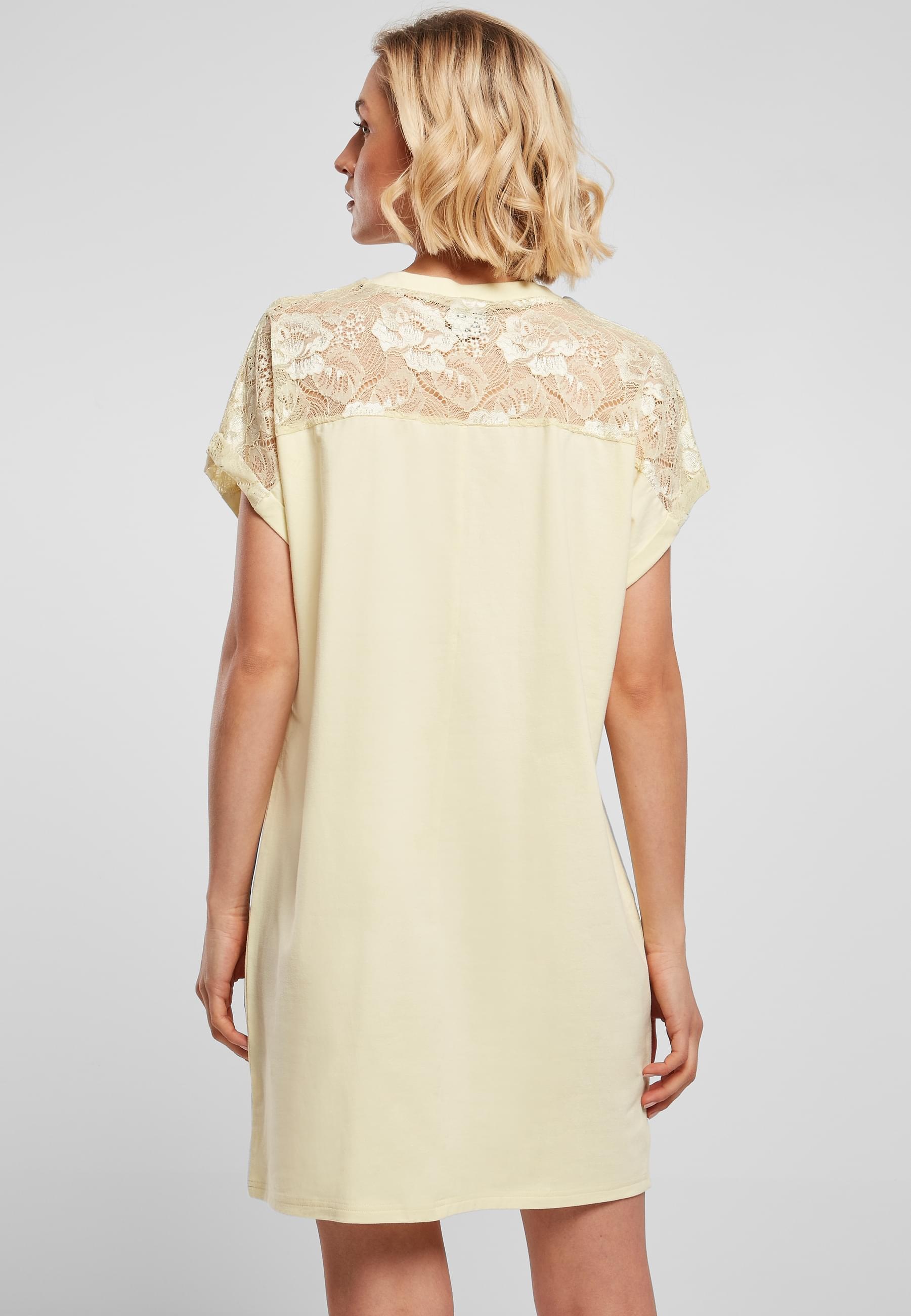 URBAN CLASSICS Shirtkleid »Urban Classics Damen Ladies Lace Tee Dress«, (1 tlg.)