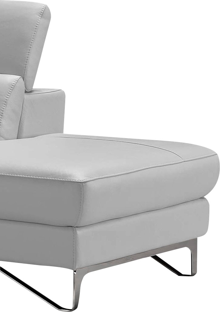 Egoitaliano Ottomane »Princess, elegantes Designsofa mit erstklassigem Sitzkomfort,«, inkl. verstellbarem Kopfteil und edle Designmetallfüße