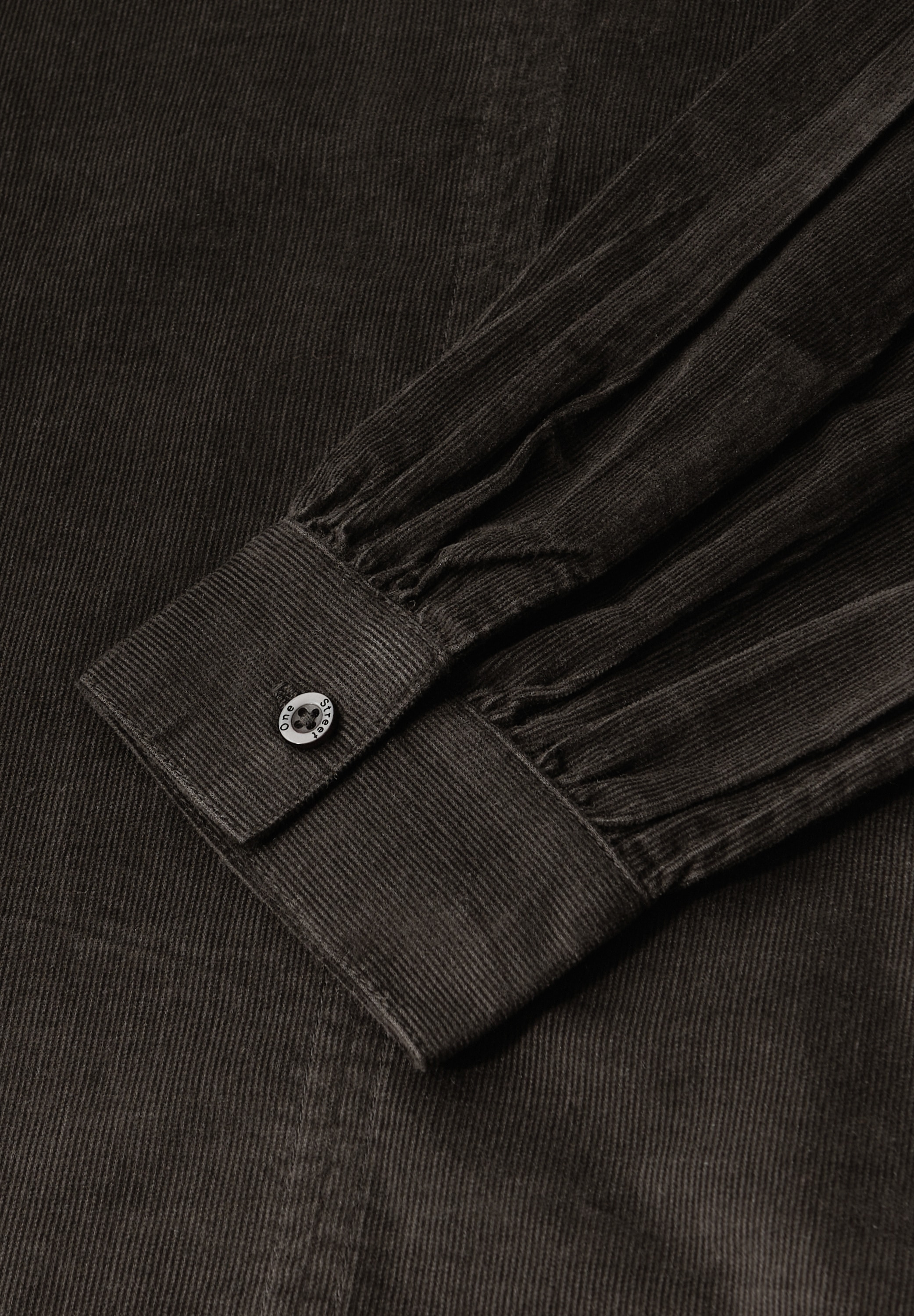 STREET ONE Langarmbluse in Cord-Optik