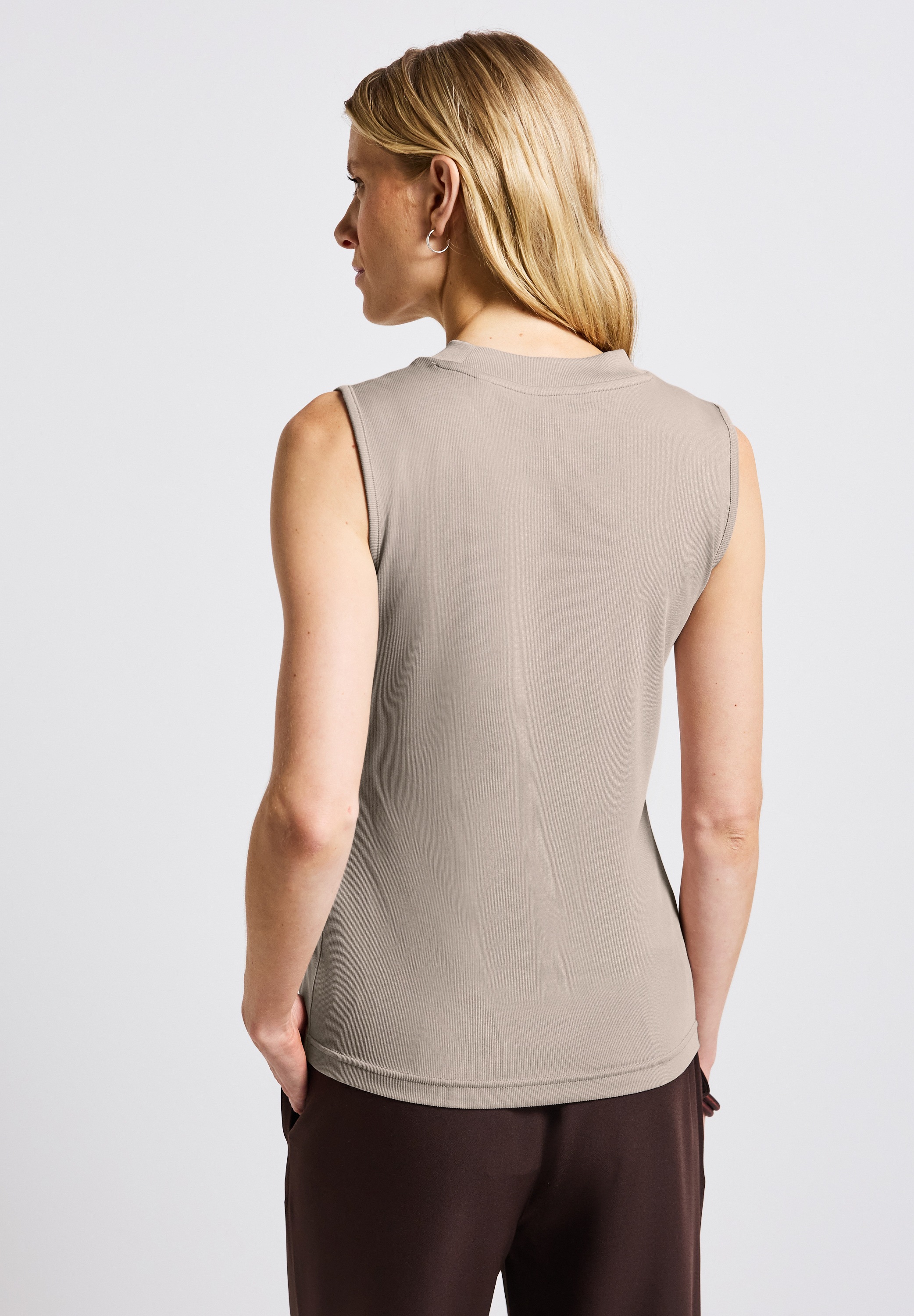 STREET ONE Ripptanktop mit Turtleneck günstig online kaufen