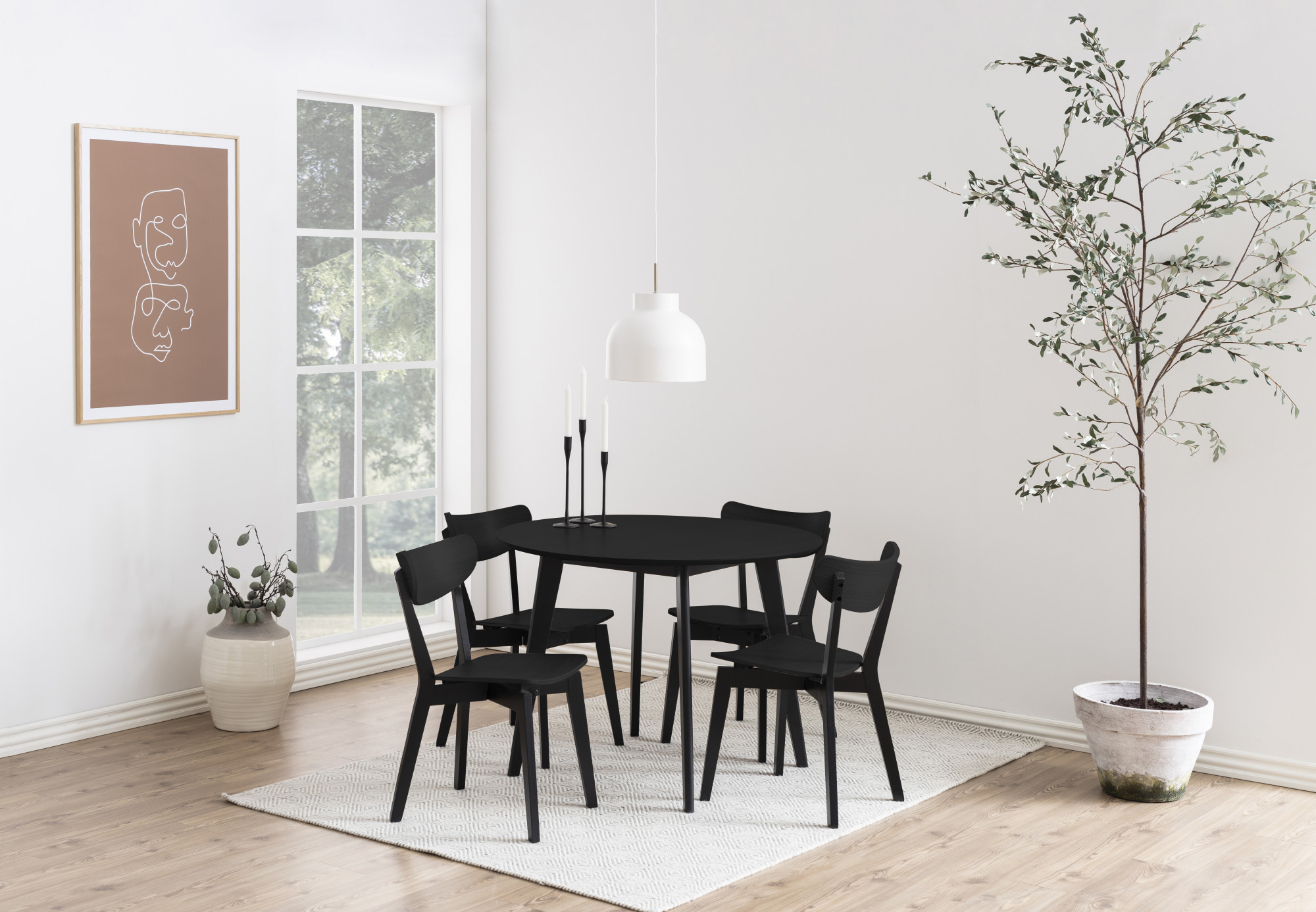 ACTONA GROUP Esstisch "Roxby rund Ø105 – kompakt, robust & pflegeleicht, zeitloses Design" Küchentisch, OTTOs Choice, 1 Stk. tlg. Roxby Esstisch rund, mit Eiche Furnier Ø 105 cm