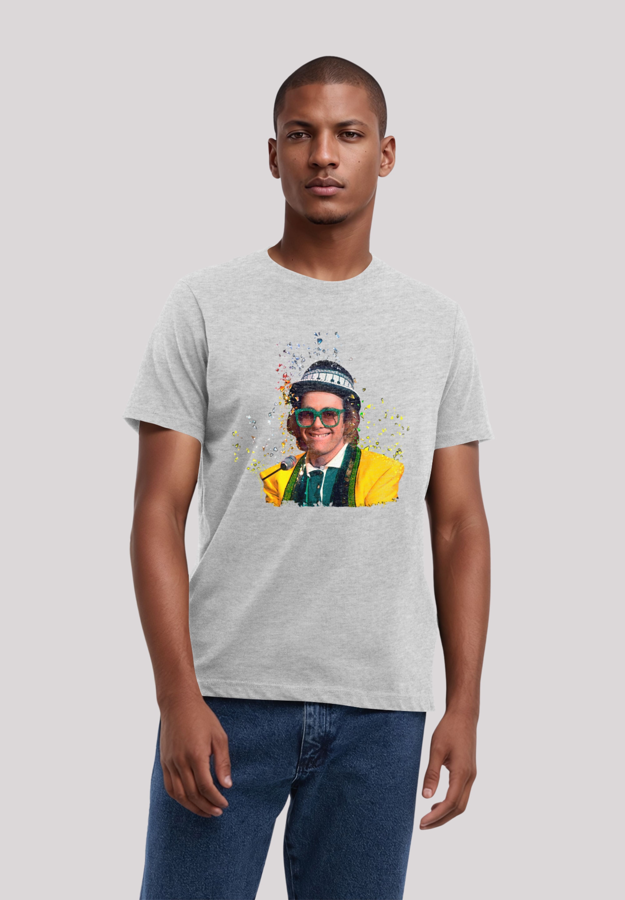 F4NT4STIC T-Shirt "TV Times Elton John At The Piano 1977", Premium Qualität günstig online kaufen