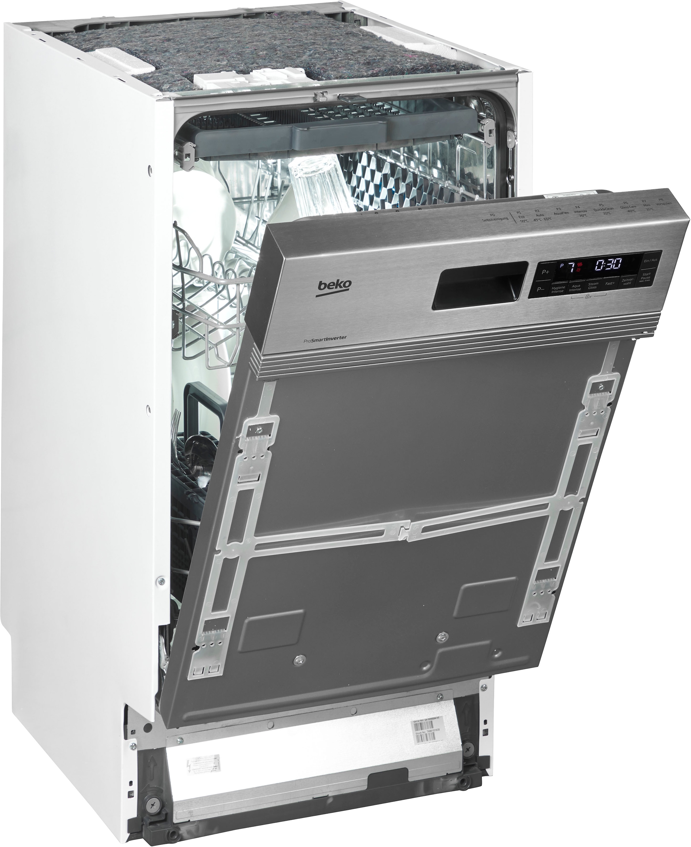 BEKO teilintegrierbarer Geschirrspüler »BDSS28040XQ 7686101635«, 10 Maßgedecke, SelfDry