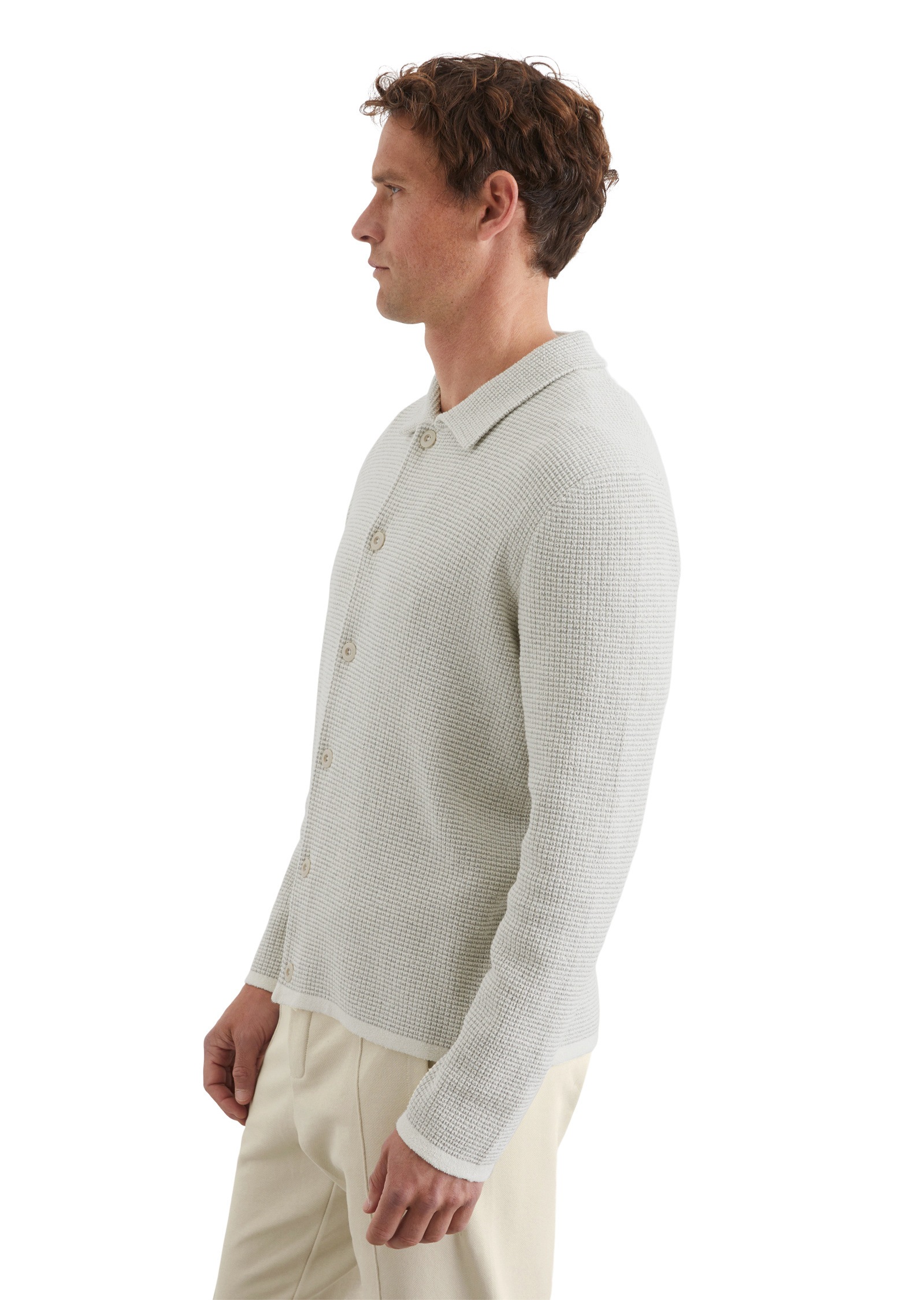 Marc OPolo Cardigan "aus strukturiertem Bio-Baumwoll-Mix" günstig online kaufen