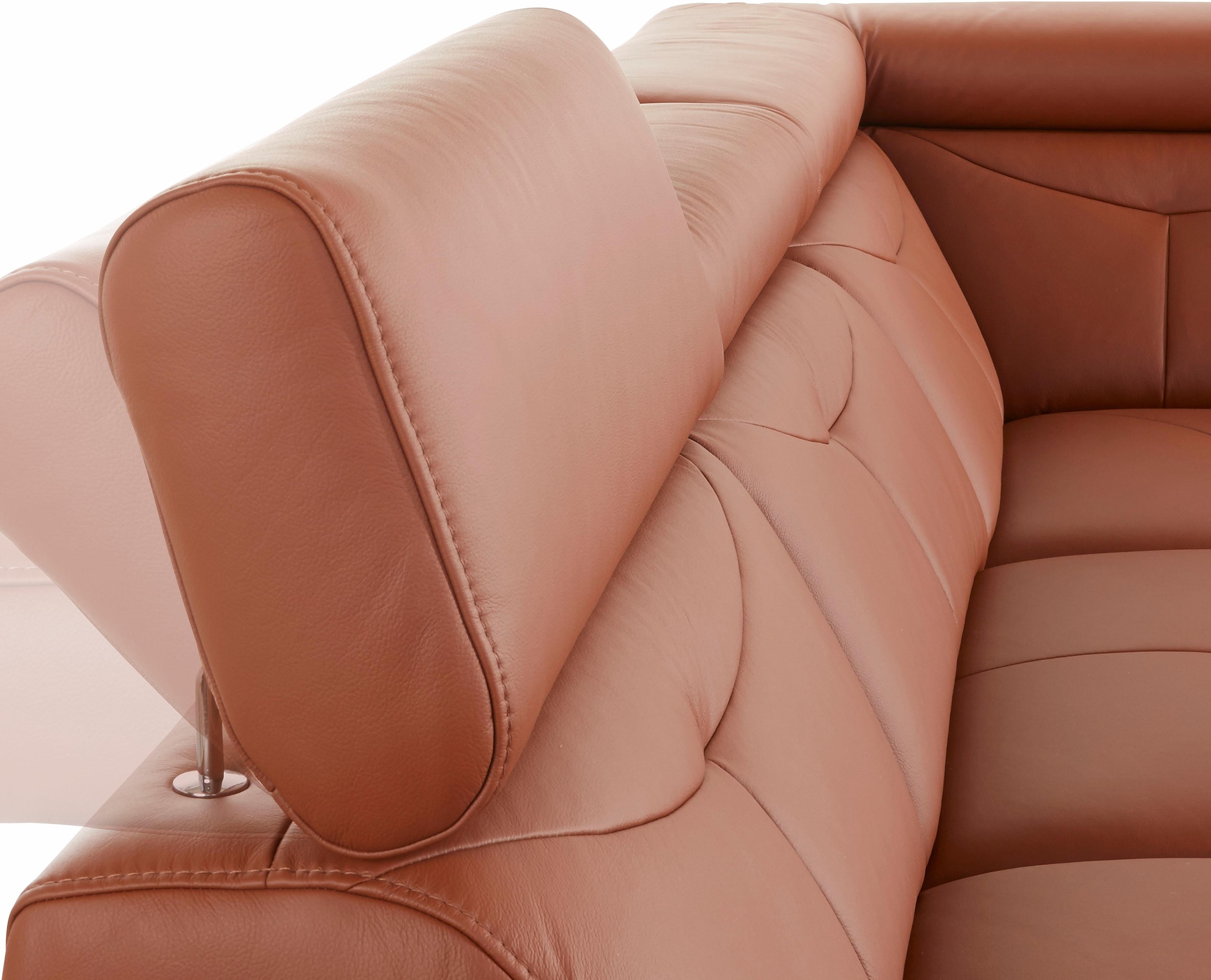 exxpo - sofa fashion Ecksofa »Spring, super bequem und komfortabel mit Armteil- und Kopfteilfunktion«, wahlweise mit Bettfunktion und Bettkasten, L-Form