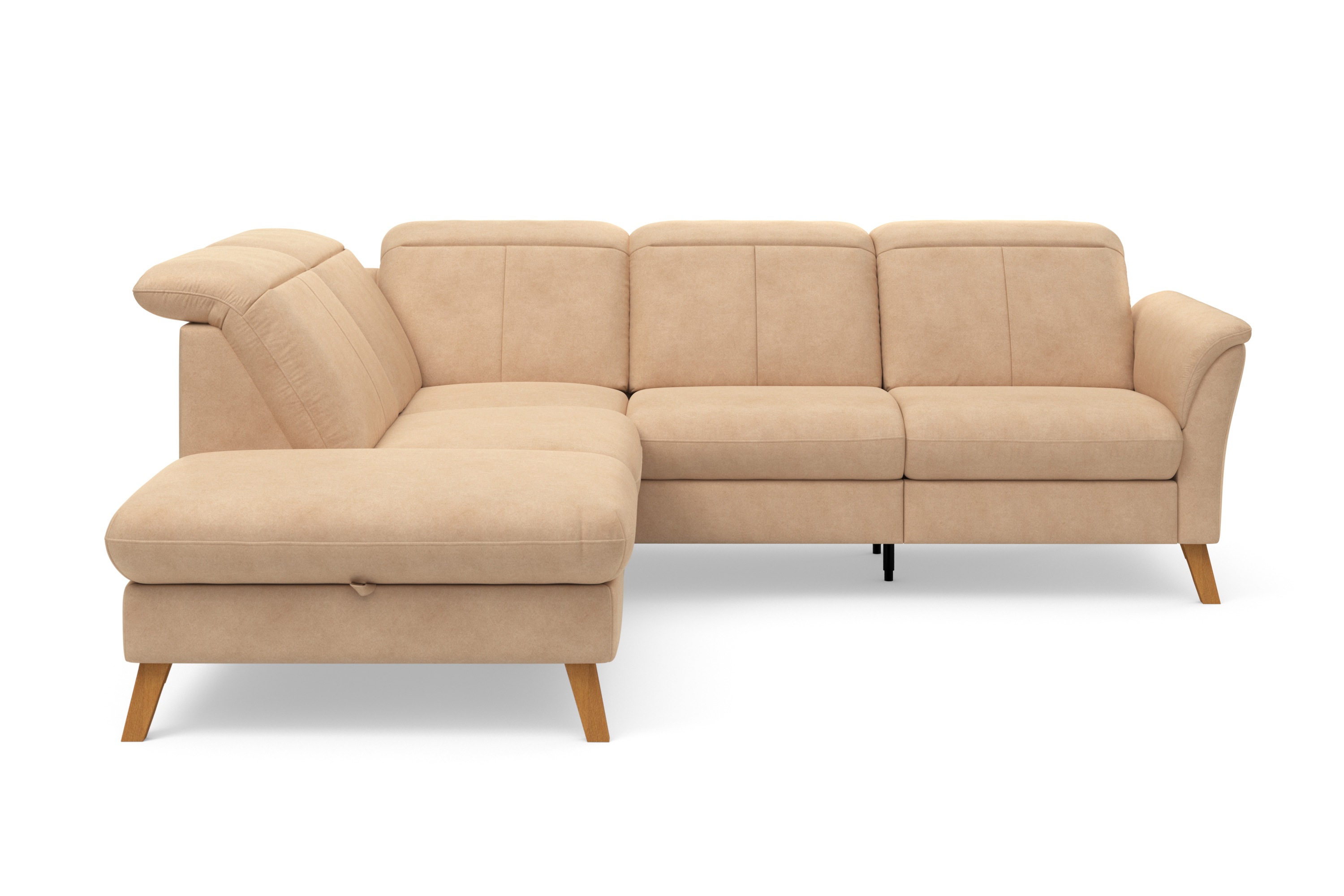 sit&more Ecksofa "Romero L-Form" wahlweise mit oder ohne TV-Funktion, Schlaffunktion, Bettkasten