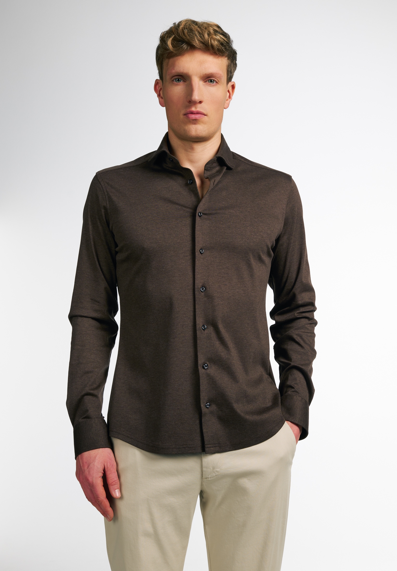Eterna Langarmhemd "SLIM FIT", EASY IRON (bügelleicht) günstig online kaufen
