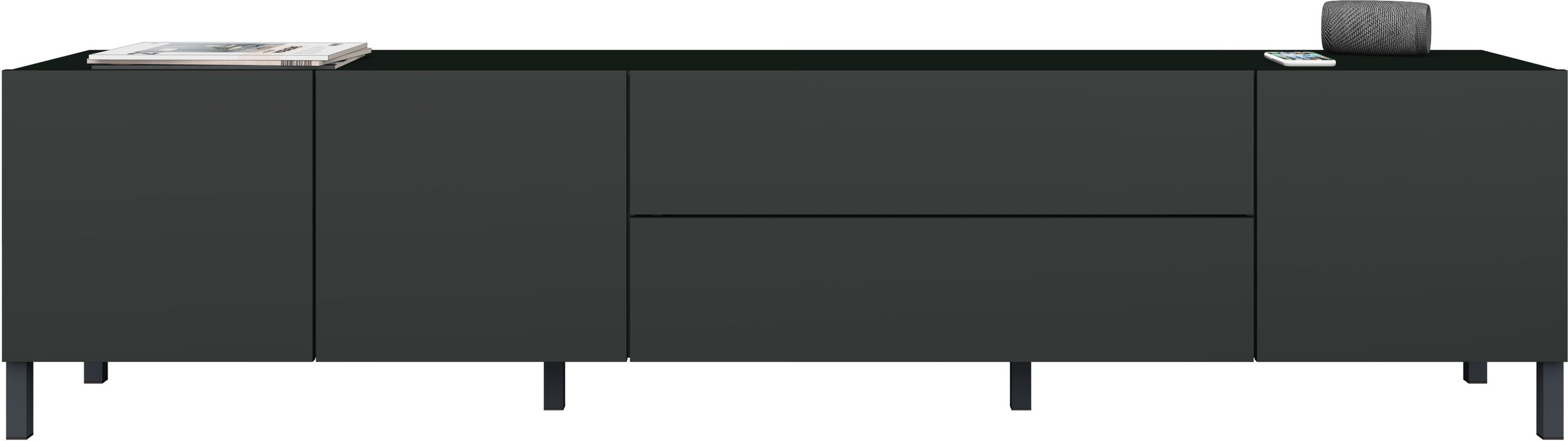 Thumbnail - borchardt Möbel Lowboard Metallfüße, grifflose Optik