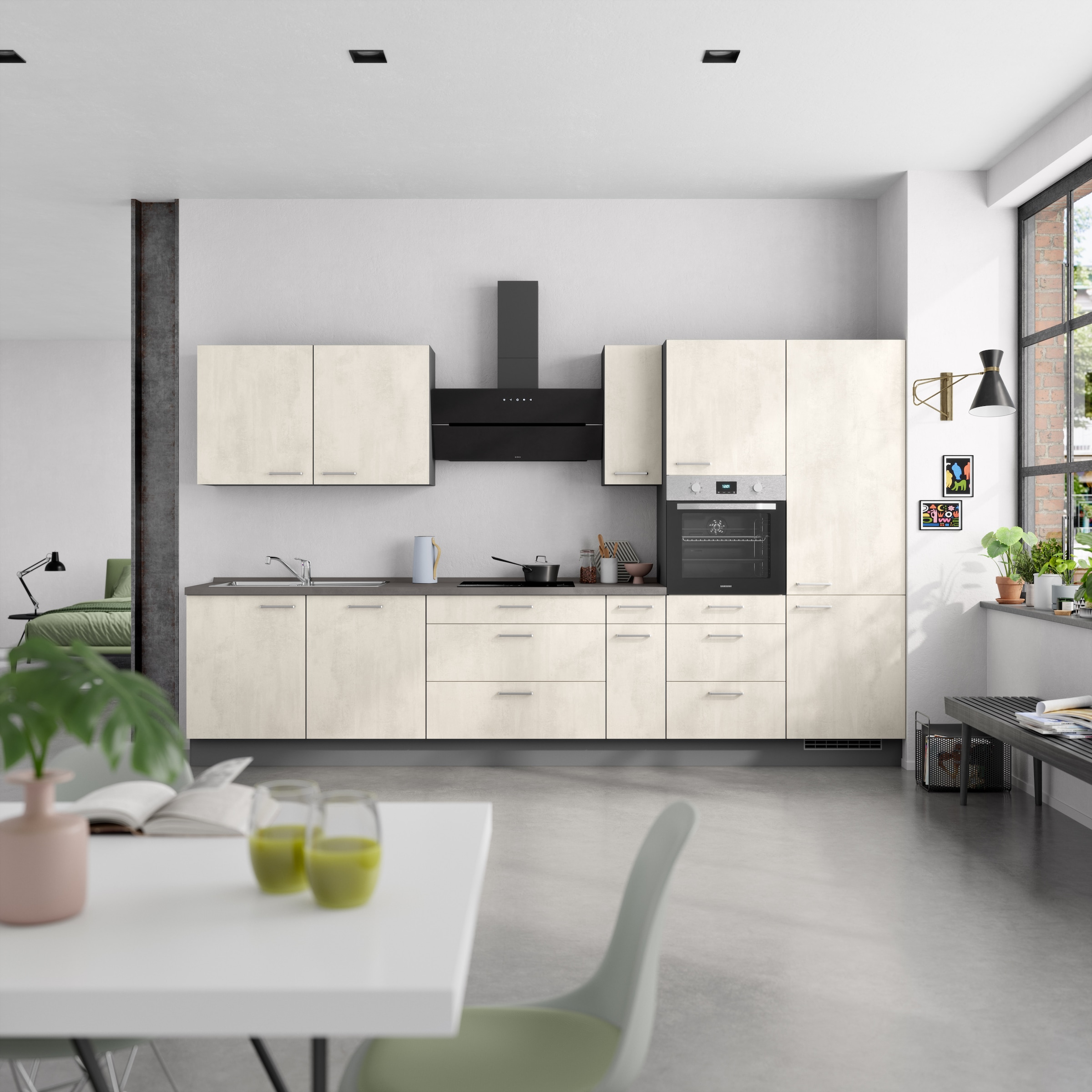 nobilia Küchenzeile ""Riva II"" vormontiert, Ausrichtung wählbar, Breite 36 günstig online kaufen