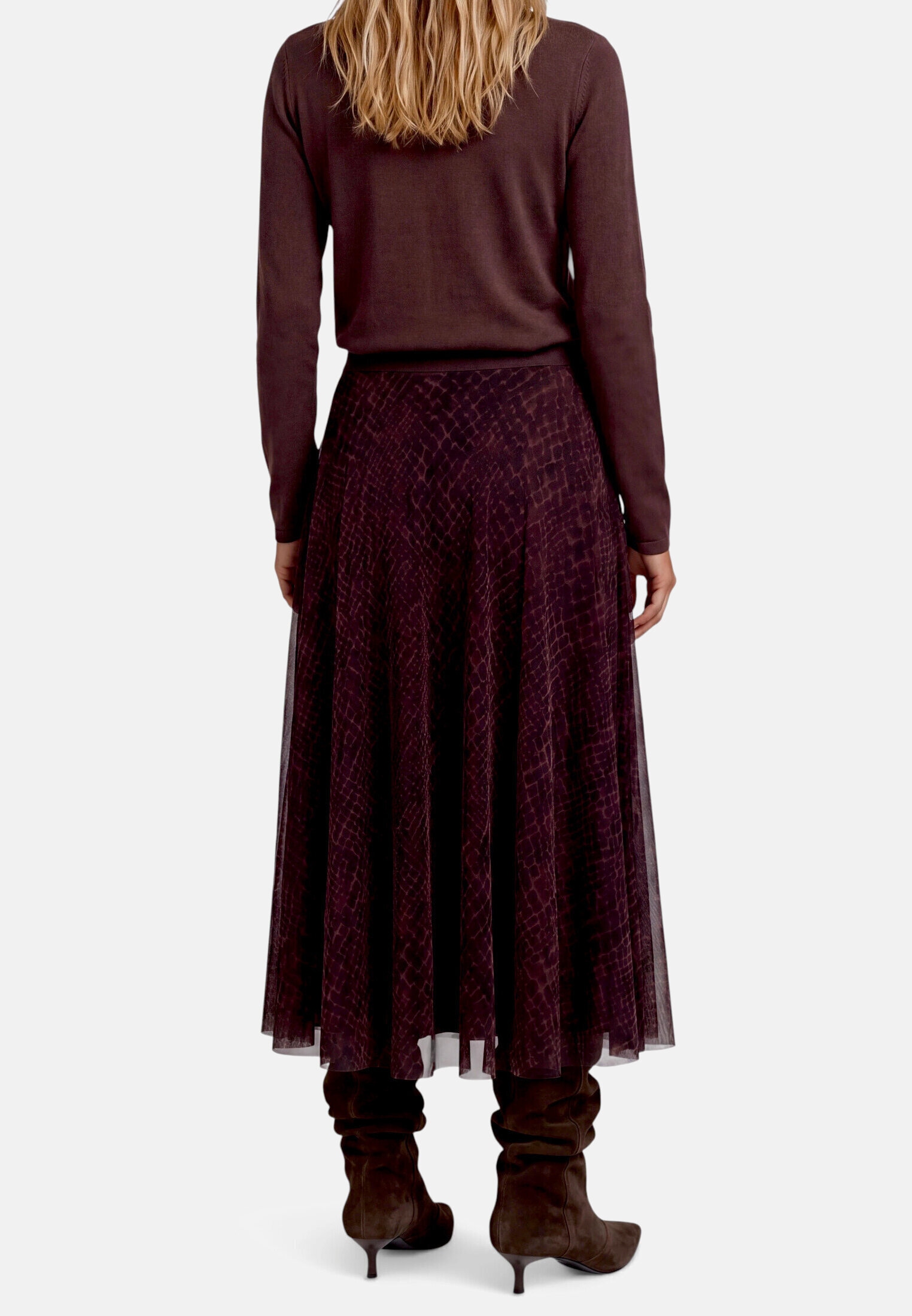 Zero Midirock »Damen mit Muster« Material