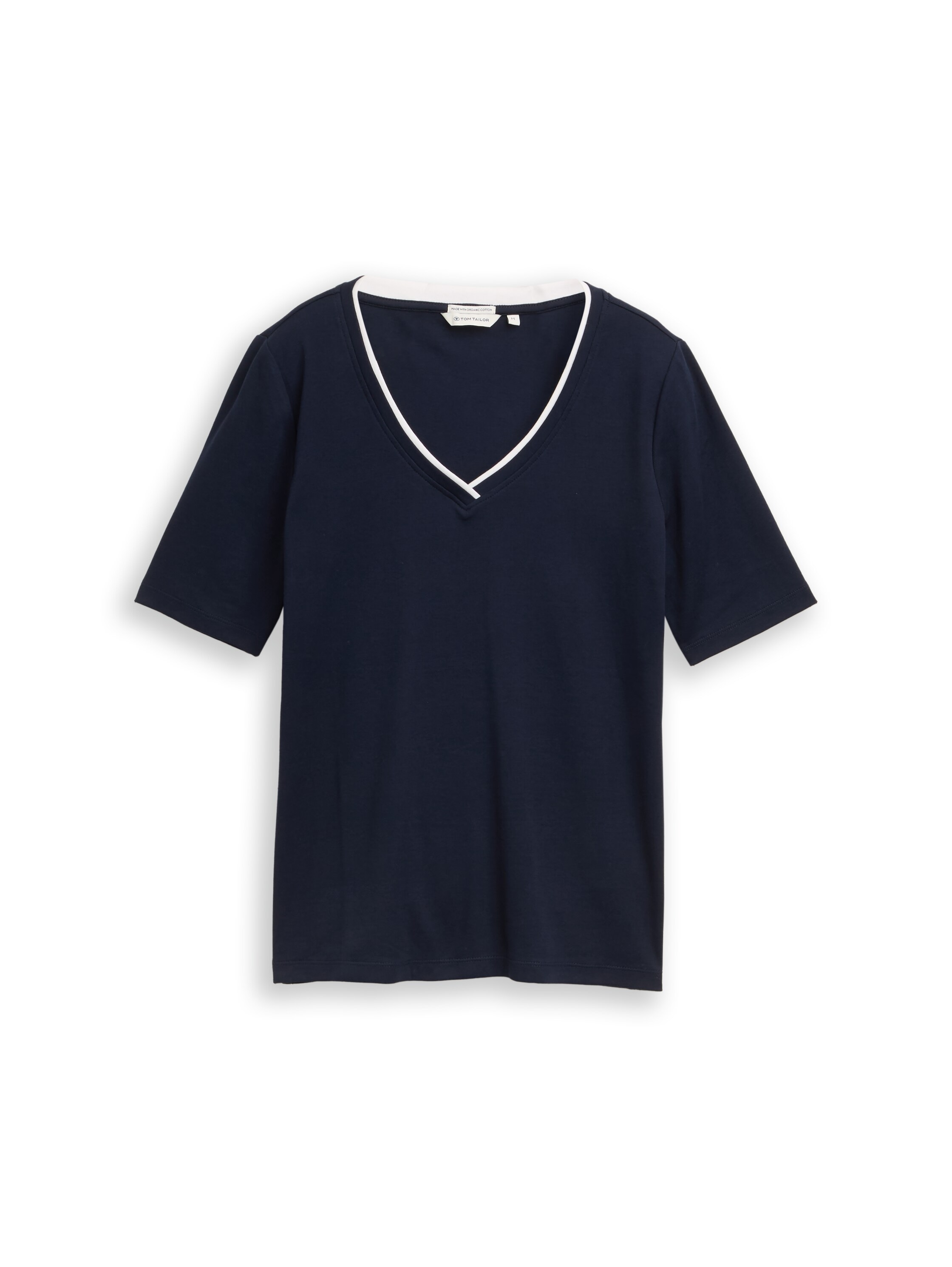 TOM TAILOR T-Shirt mit Kontrast Detail