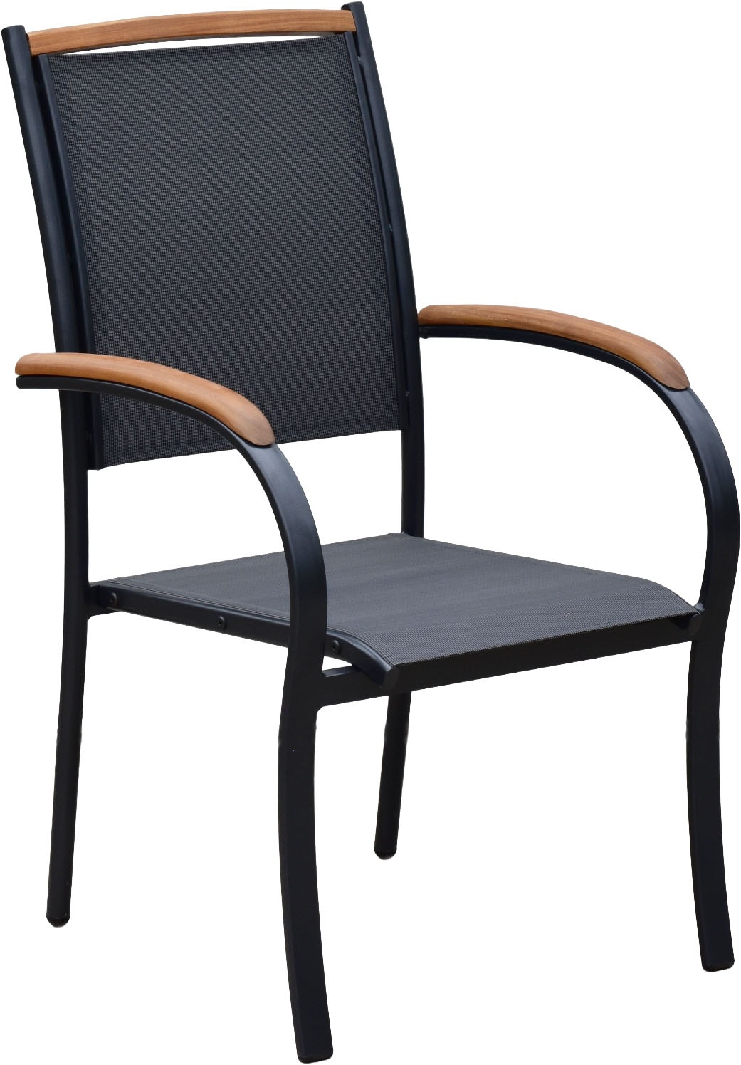 MERXX Garten-Essgruppe »Siena« Set, 5 tlg. inkl. 4 Stapelsessel, 1 Tisch